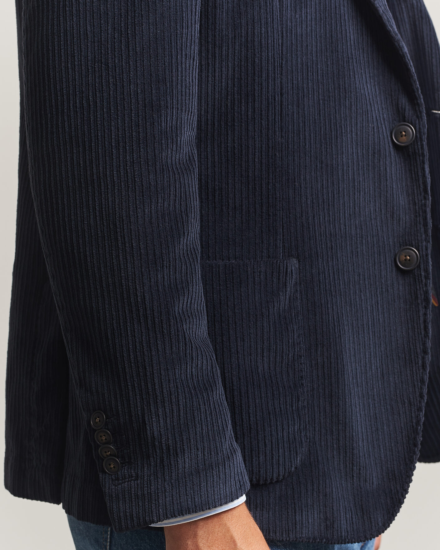 Heren | Blazers | Morris | Washed Cord Blazer Navy