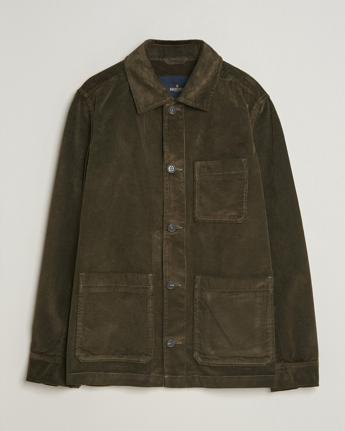 Heren | Overhemden | Morris | Fenix Cord Shirt Jacket Olive