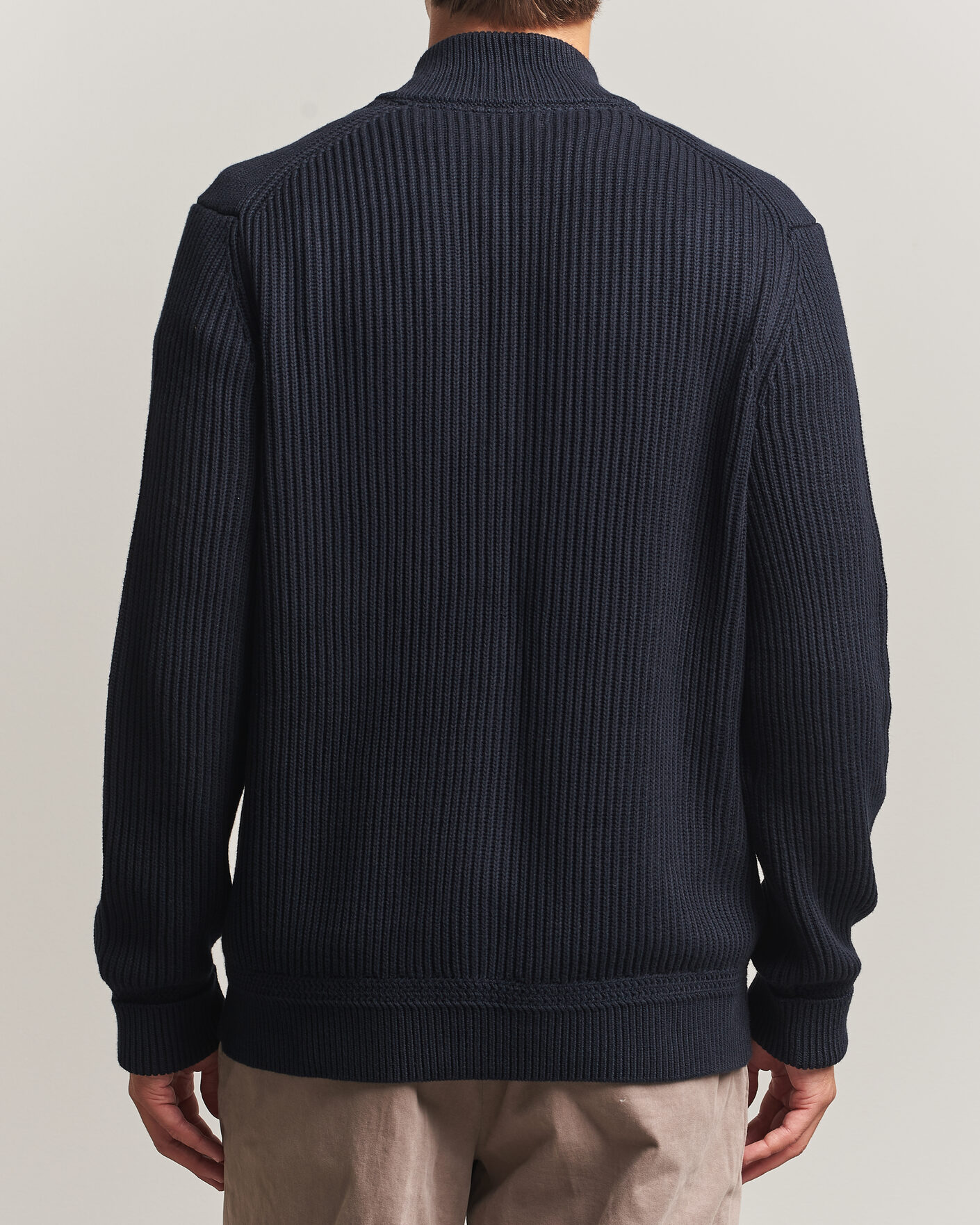 Heren | Truien | Morris | Duncan Zip Cardigan Old Blue