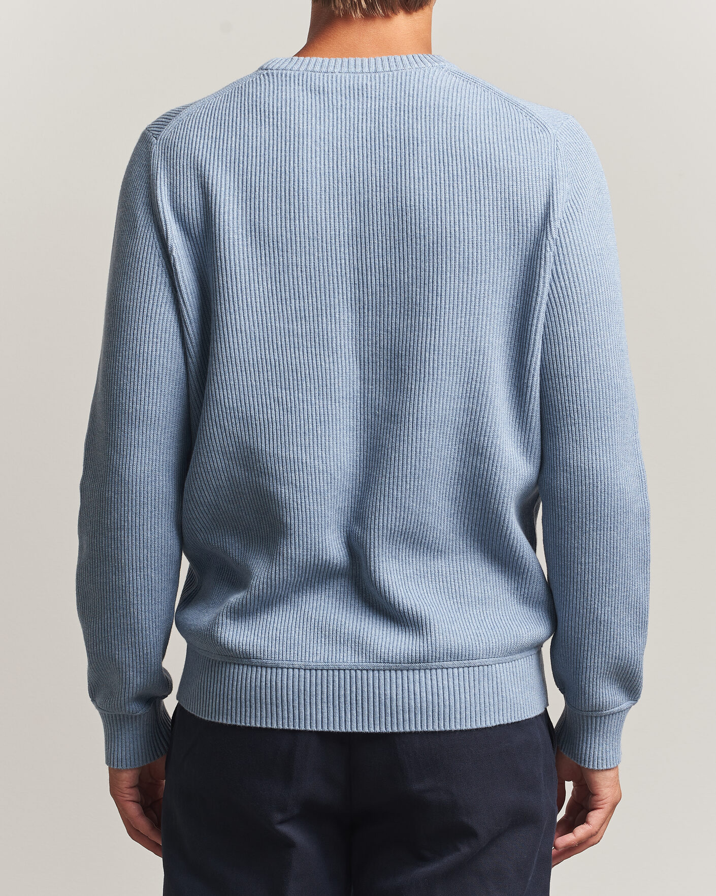 Heren | Truien | Morris | Colin O-Neck Light Blue