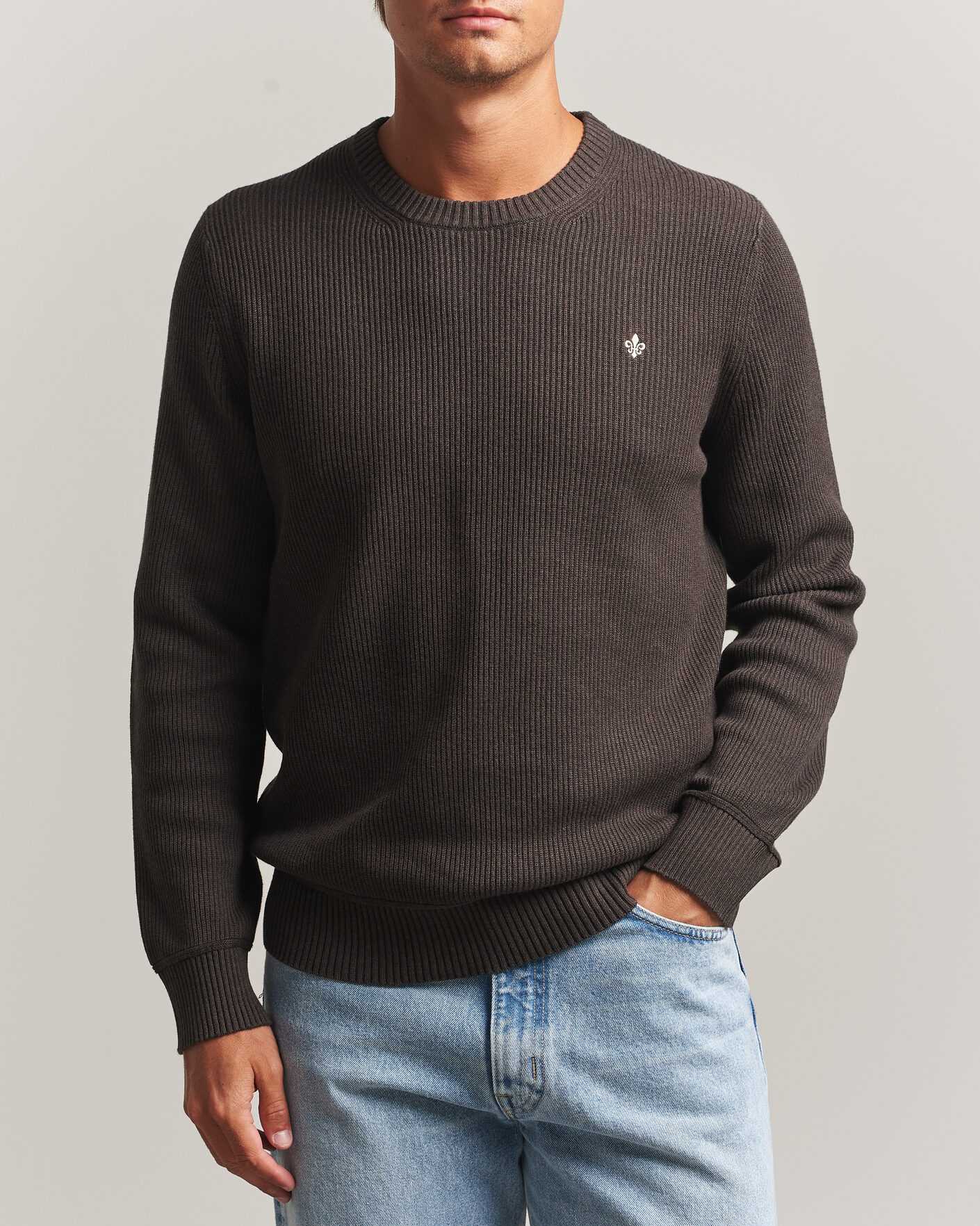 Homme | Pulls Et Tricots | Morris | Colin O-Neck Brown