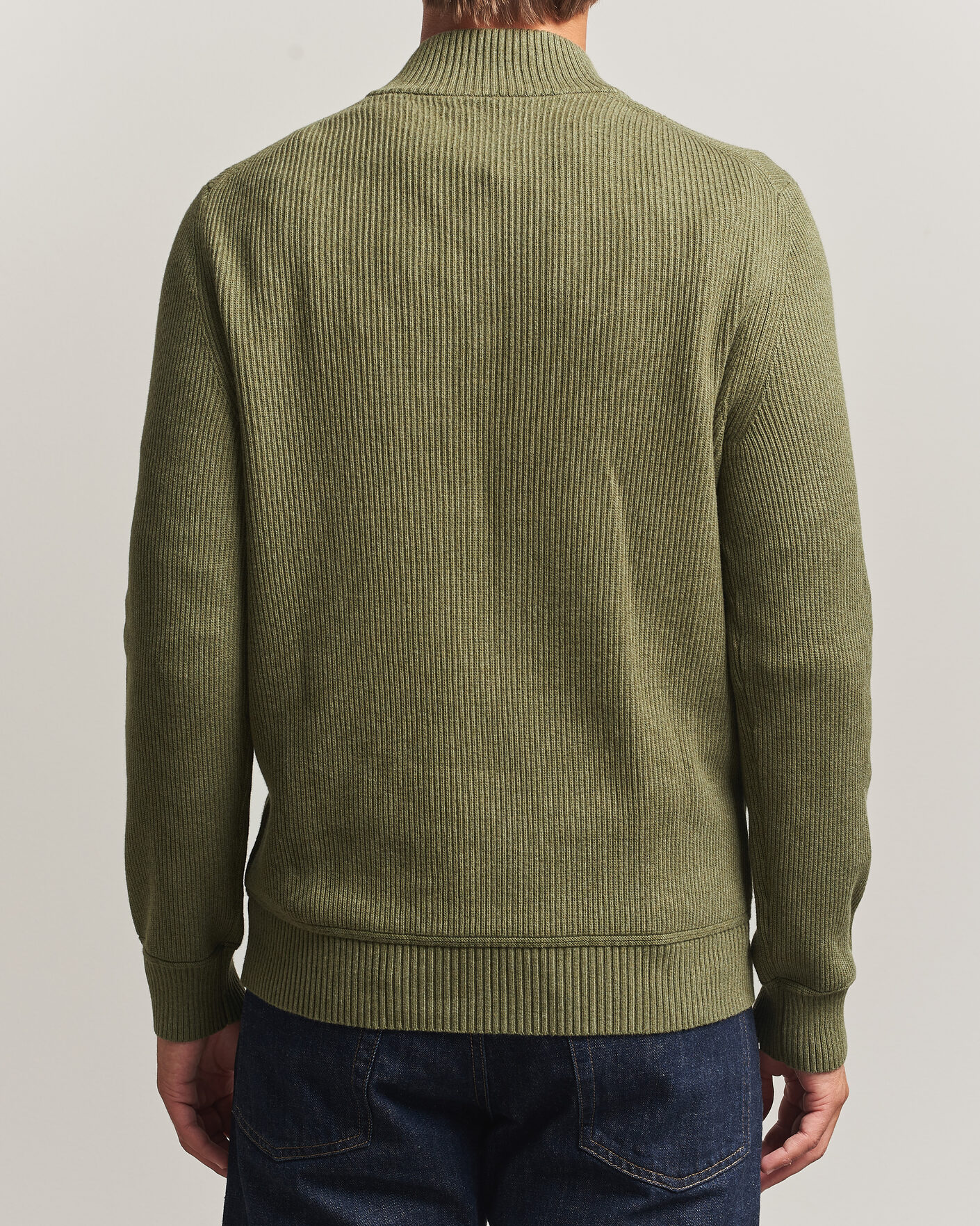 Heren | Truien | Morris | Colin Half Zip Olive