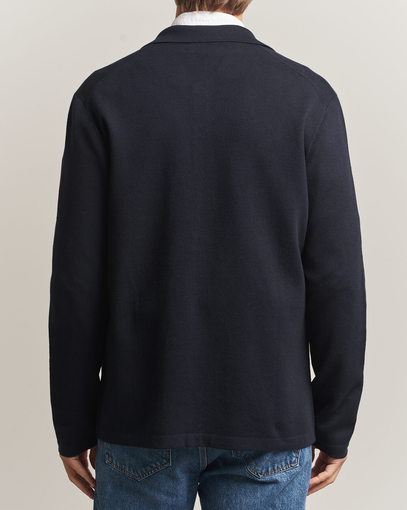 Homme | Pulls Et Tricots | Morris | Dudley Knitted Overshirt Navy
