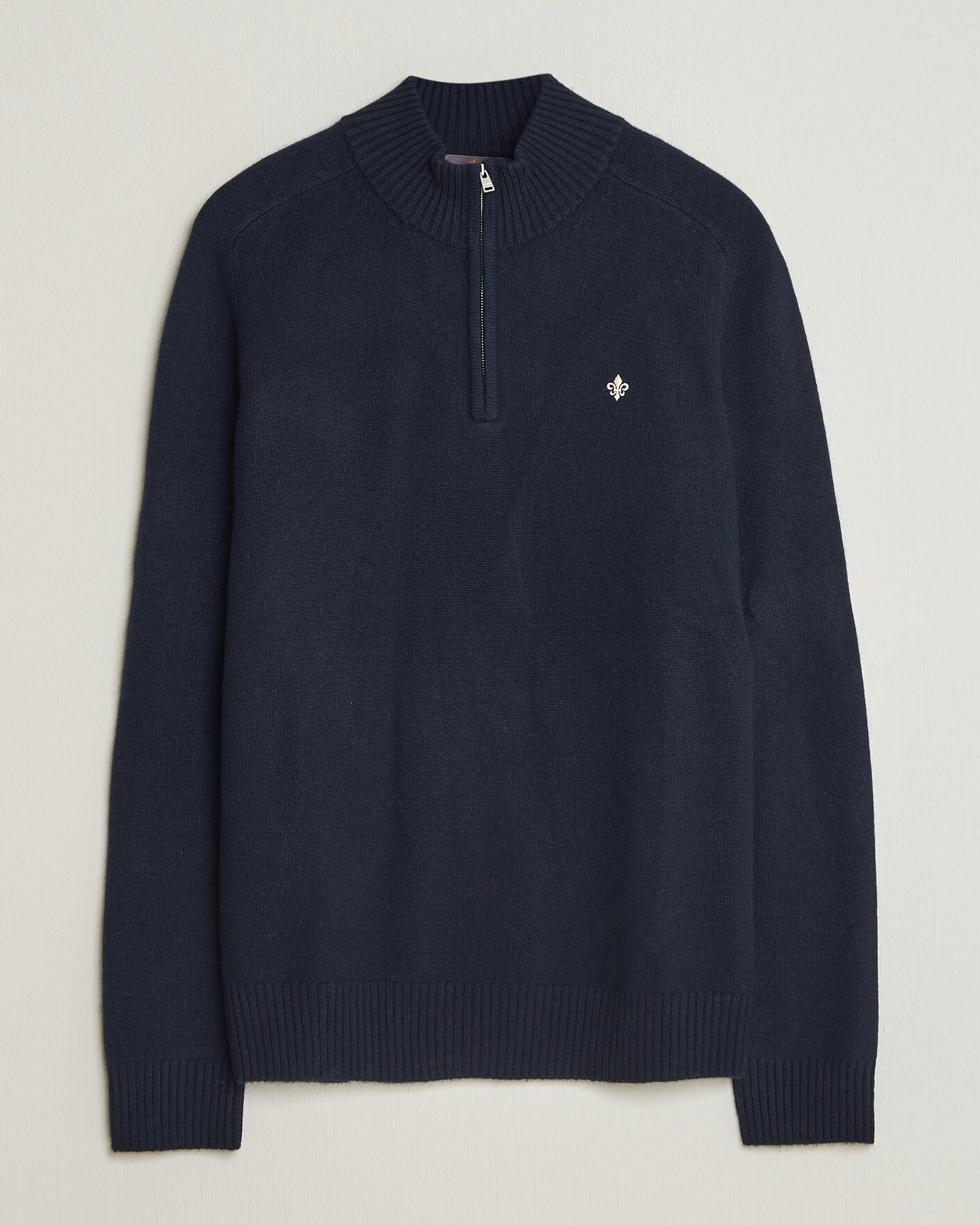 Homme | Pulls Et Tricots | Morris | Hertford Lambswool Half Zip Navy
