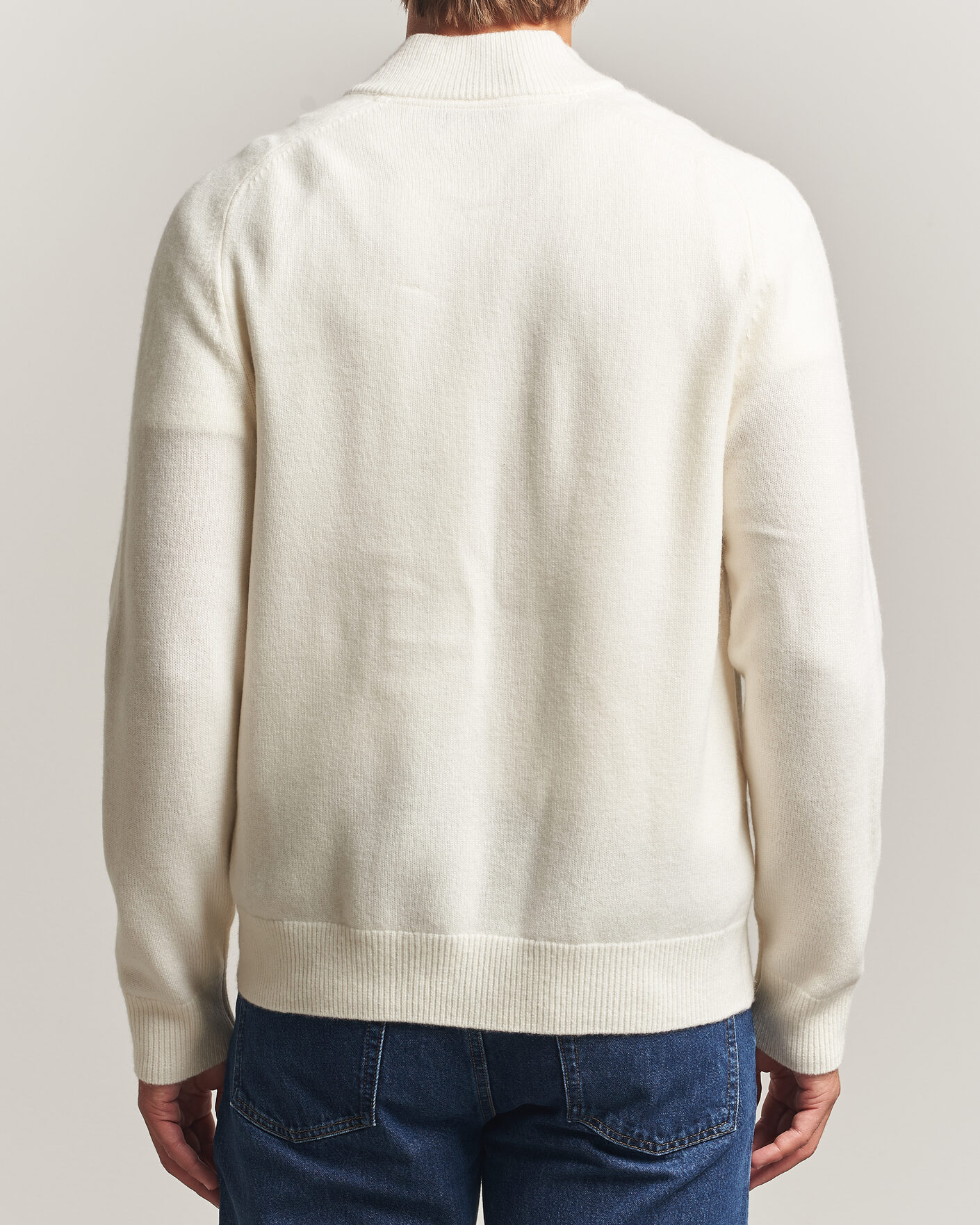 Heren | Truien | Morris | Hertford Zip Cardigan Off White