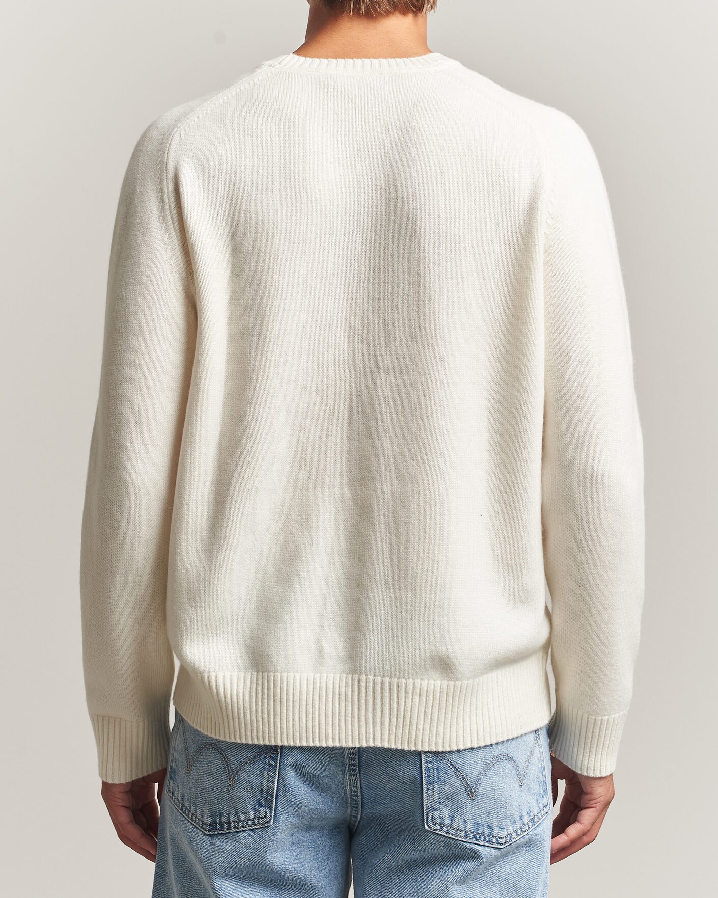 Homme | Pulls Et Tricots | Morris | Hertford Lambswool Crew Neck Off White