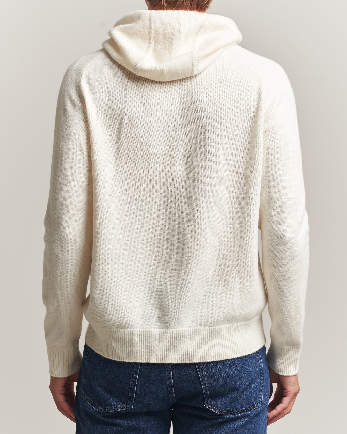 Heren | Truien | Morris | Hertford Lambswool Hoodie Off White