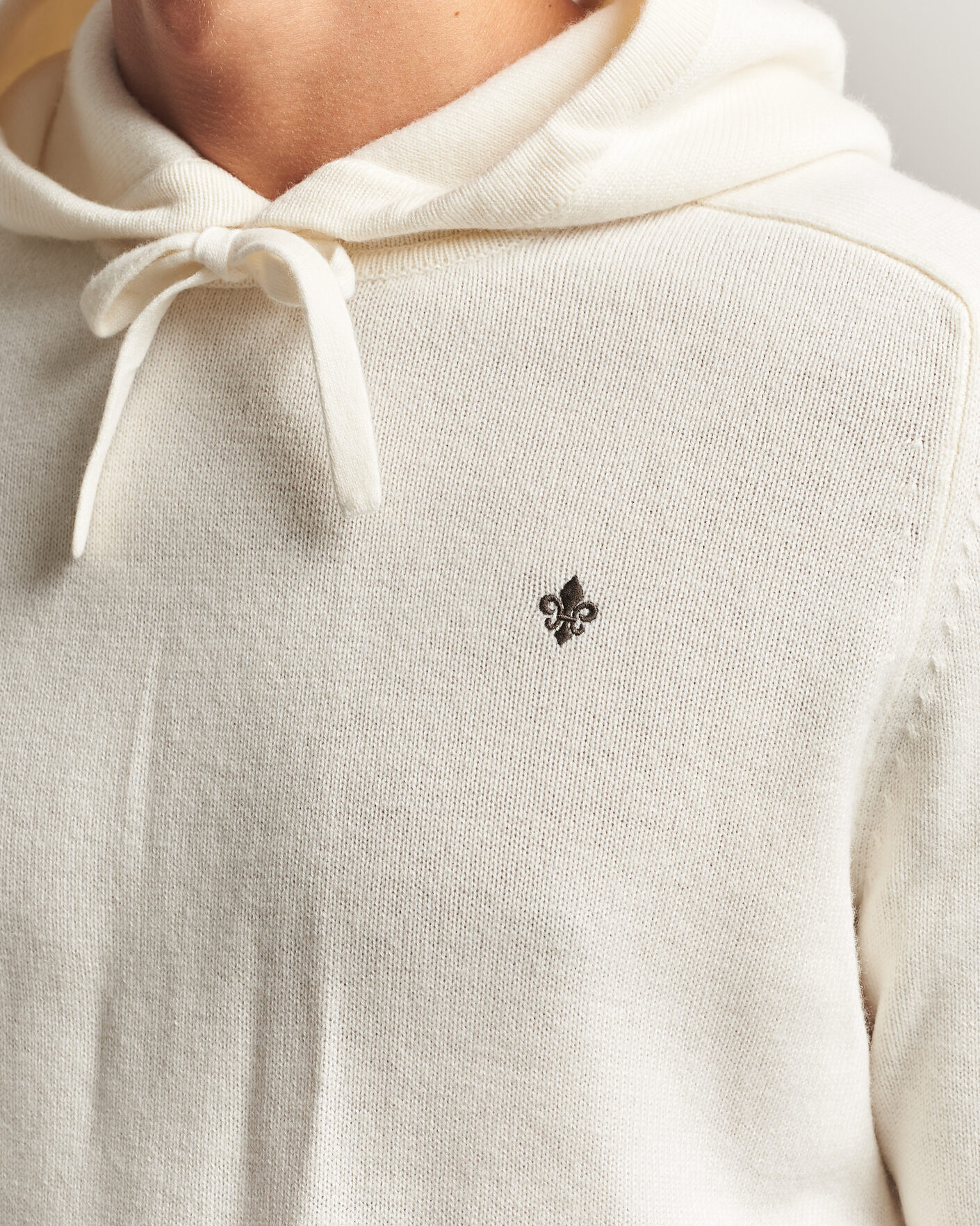 Heren | Truien | Morris | Hertford Lambswool Hoodie Off White