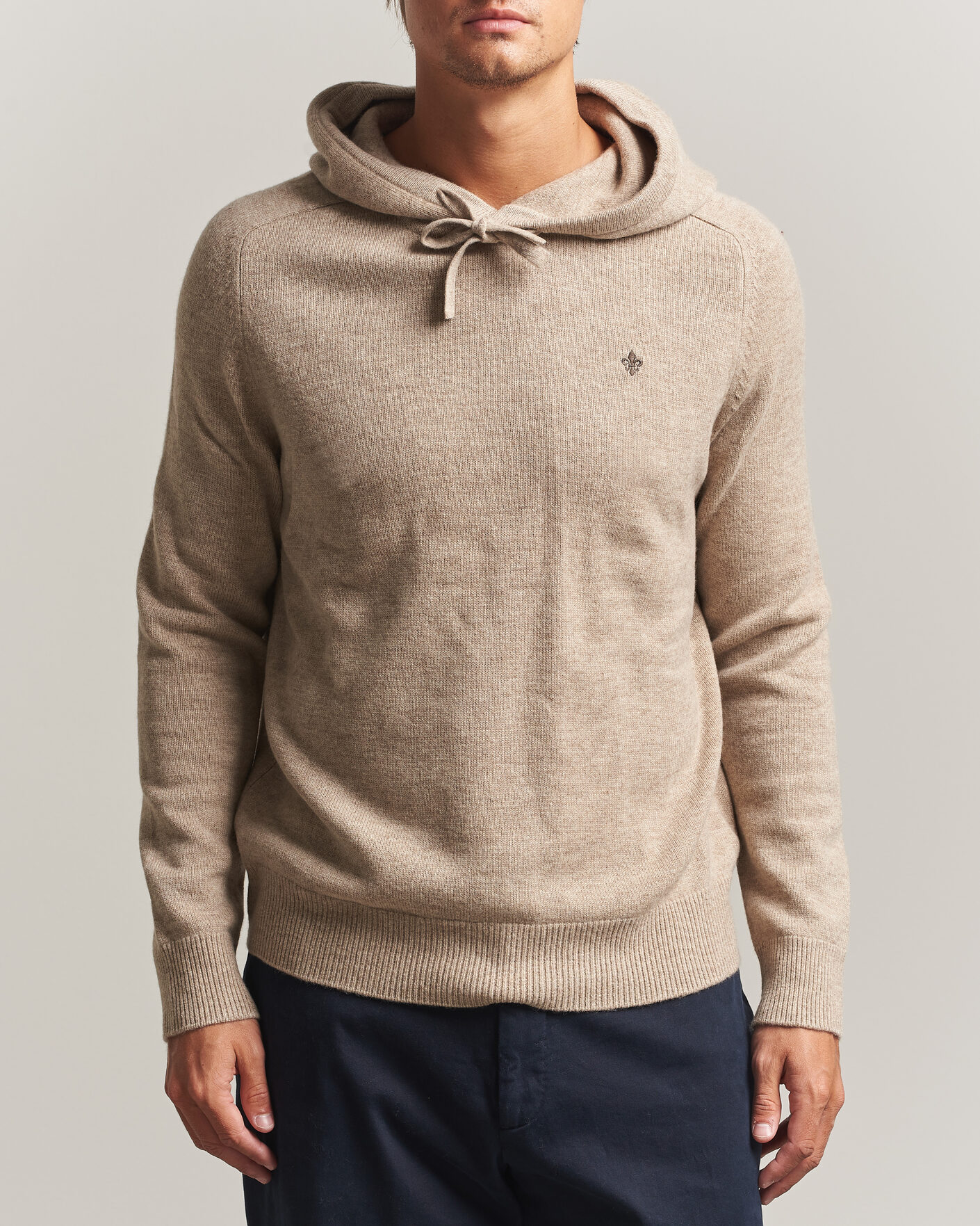 Homme | Pulls Et Tricots | Morris | Hertford Lambswool Hoodie Khaki