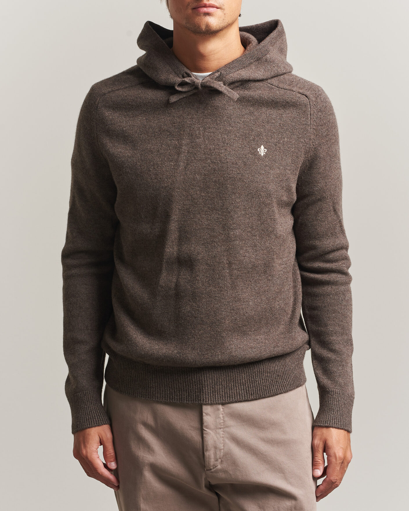 Homme | Pulls Et Tricots | Morris | Hertford Lambswool Hoodie Brown
