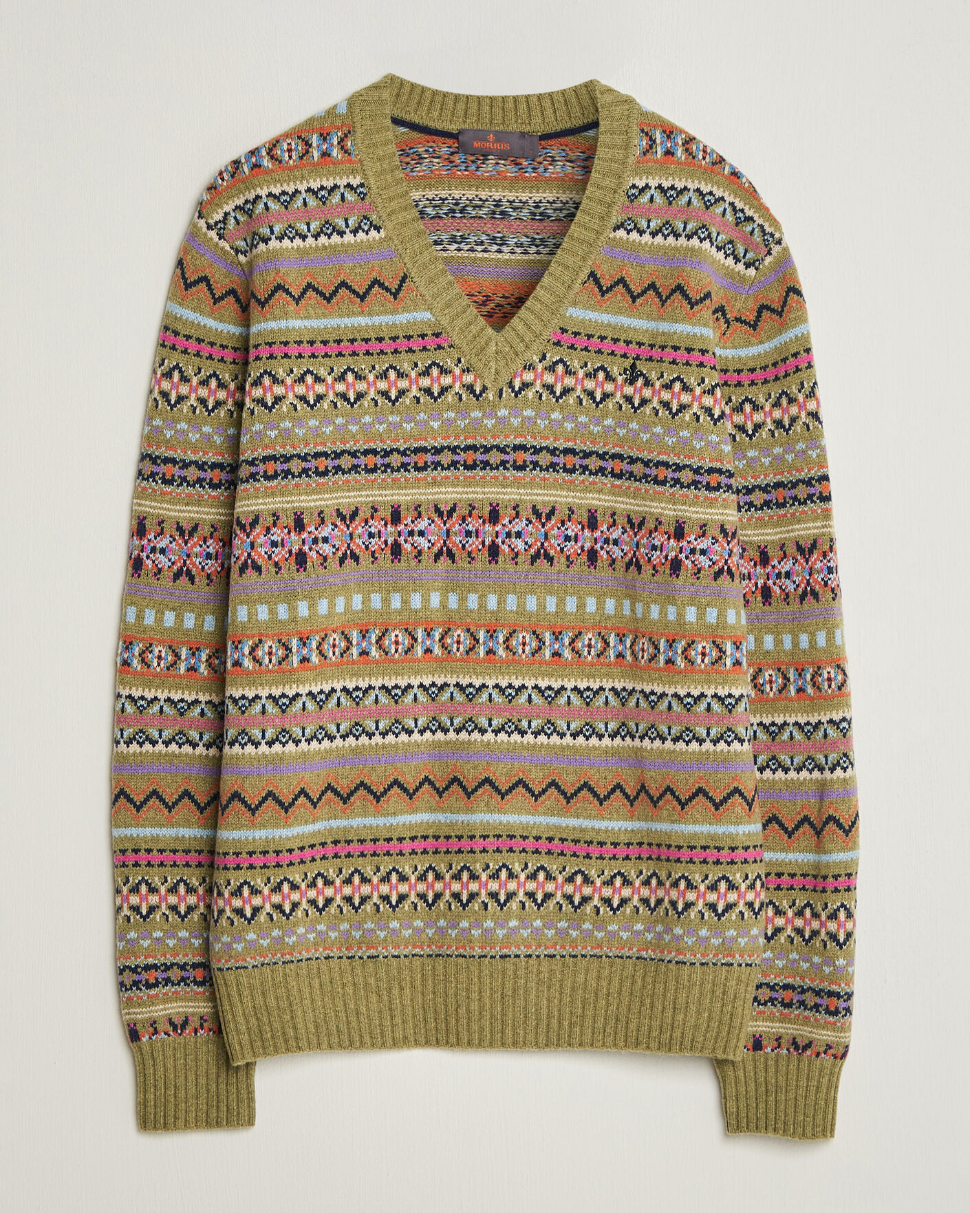 Homme | Pulls Et Tricots | Morris | Tavish V-Neck Olive