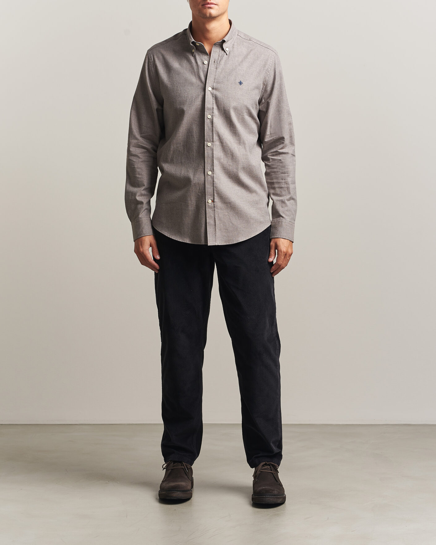 Homme | Chemises | Morris | Watts Flannel Shirt Grey