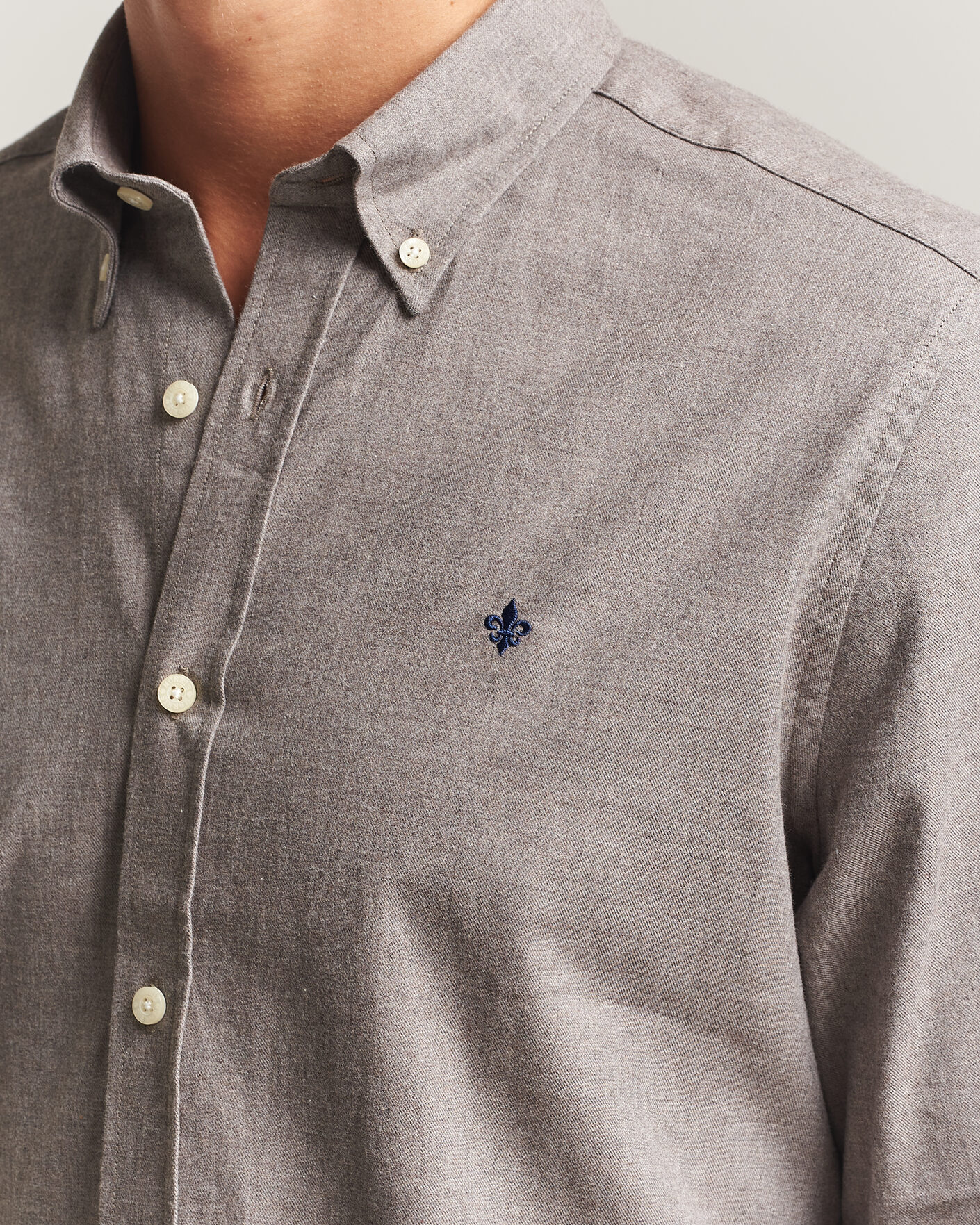 Homme | Chemises | Morris | Watts Flannel Shirt Grey