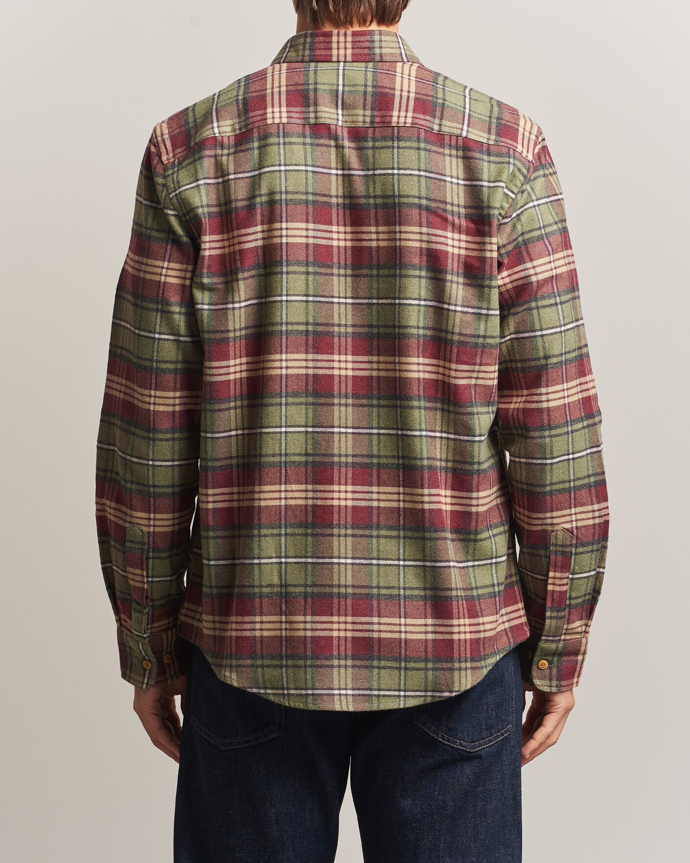 Heren | Overhemden | Morris | Flanell Big Check Shirt Green