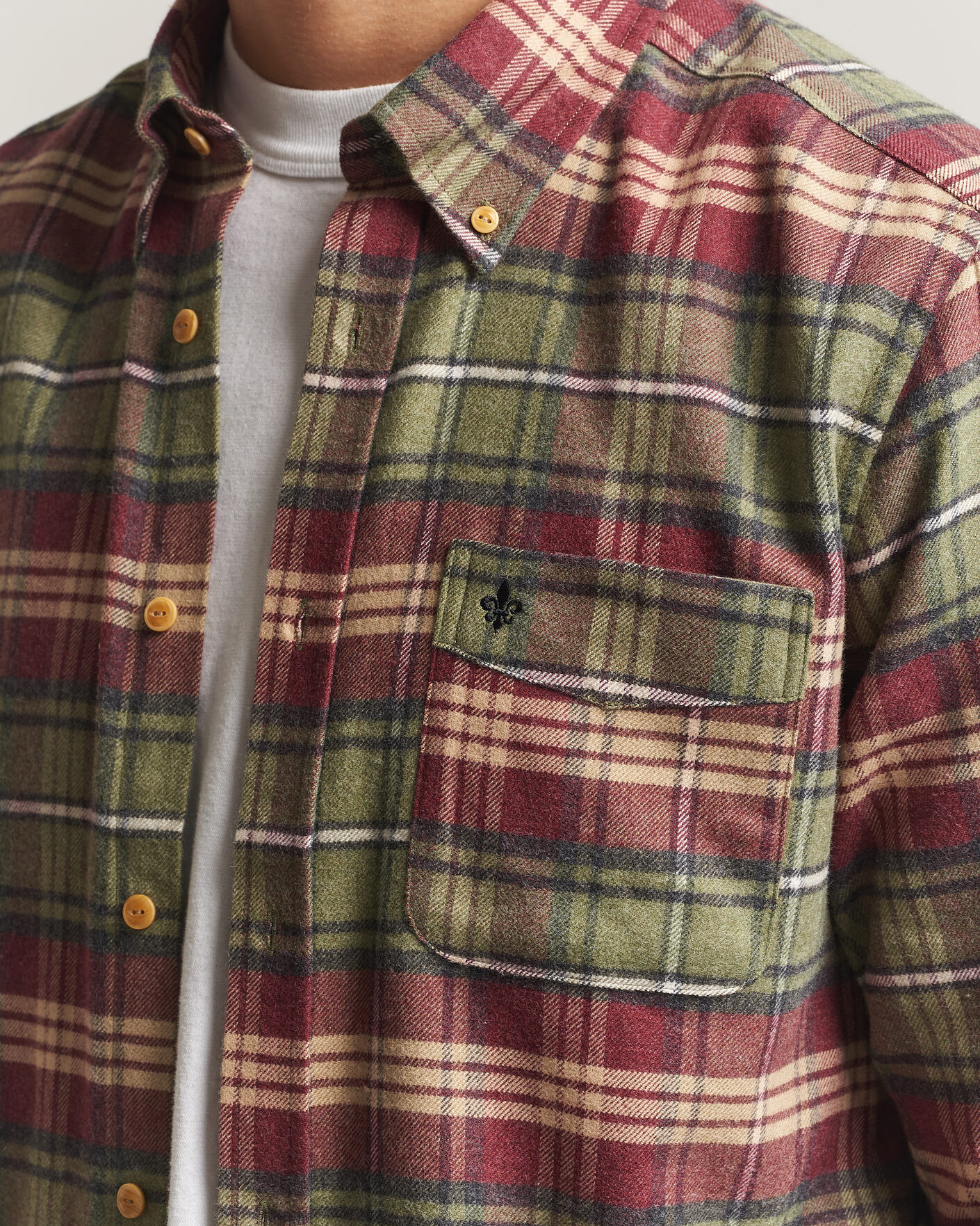 Heren | Overhemden | Morris | Flanell Big Check Shirt Green