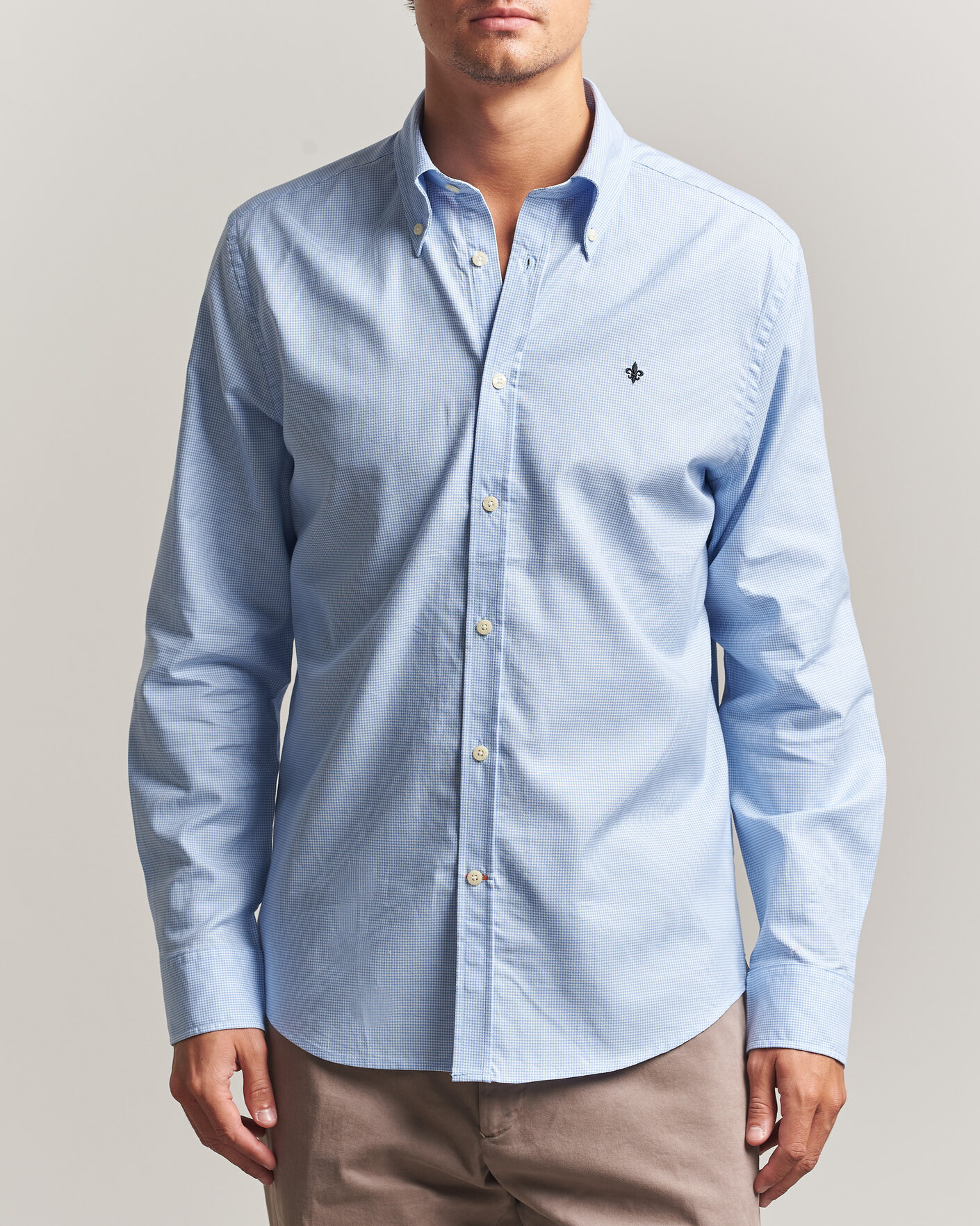 Homme | Chemises | Morris | Fine Oxford Shirt Light Blue