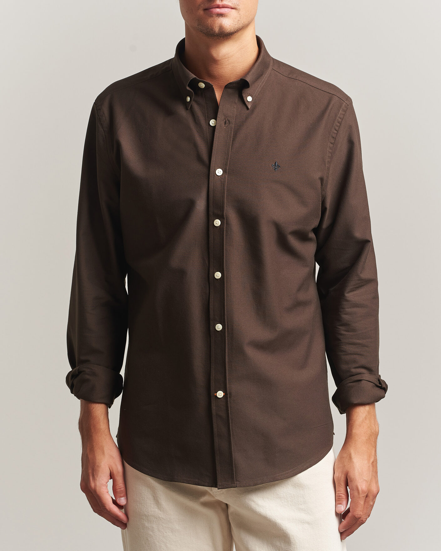 Homme | Chemises | Morris | Douglas Oxford Shirt Brown