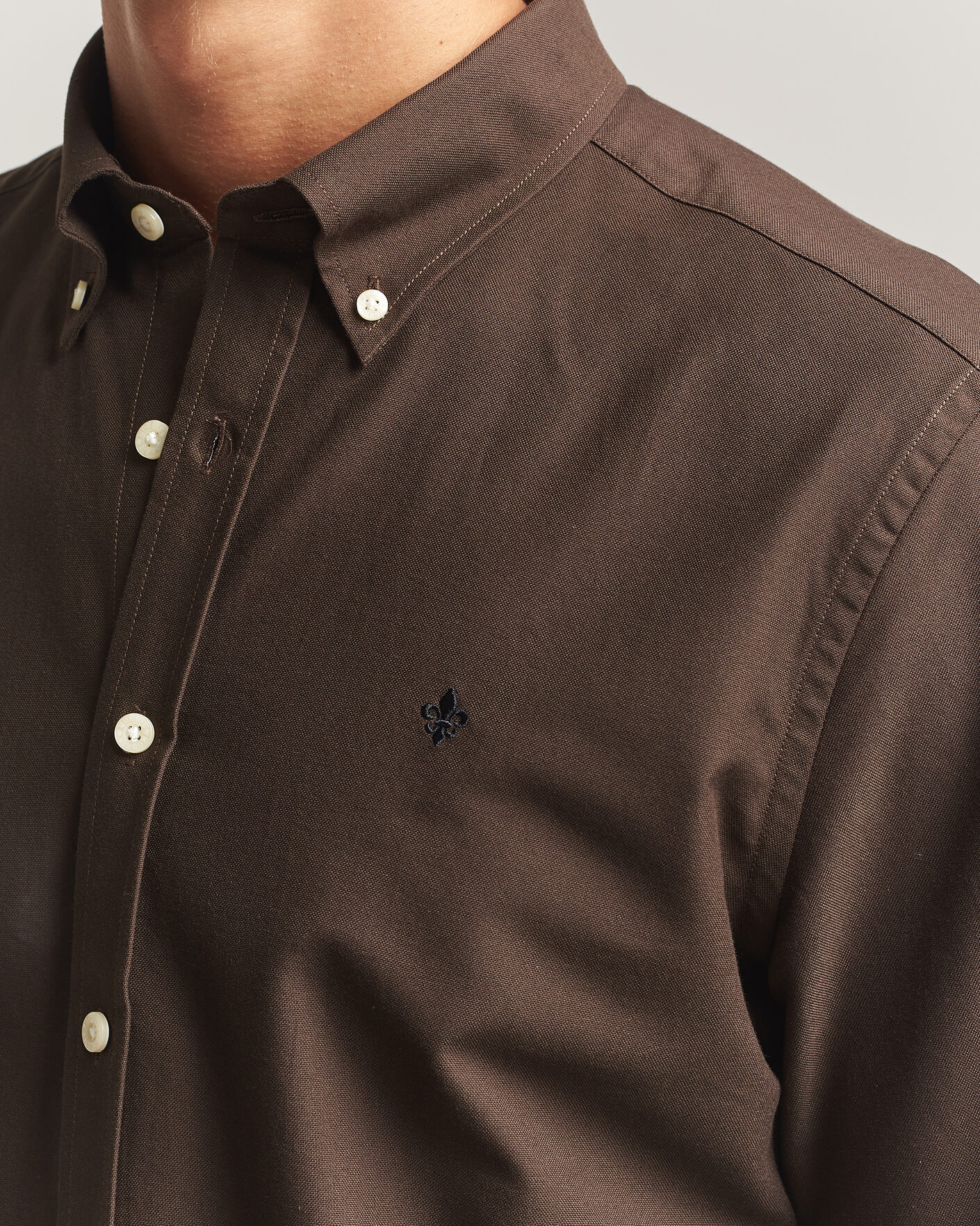 Homme | Chemises | Morris | Douglas Oxford Shirt Brown