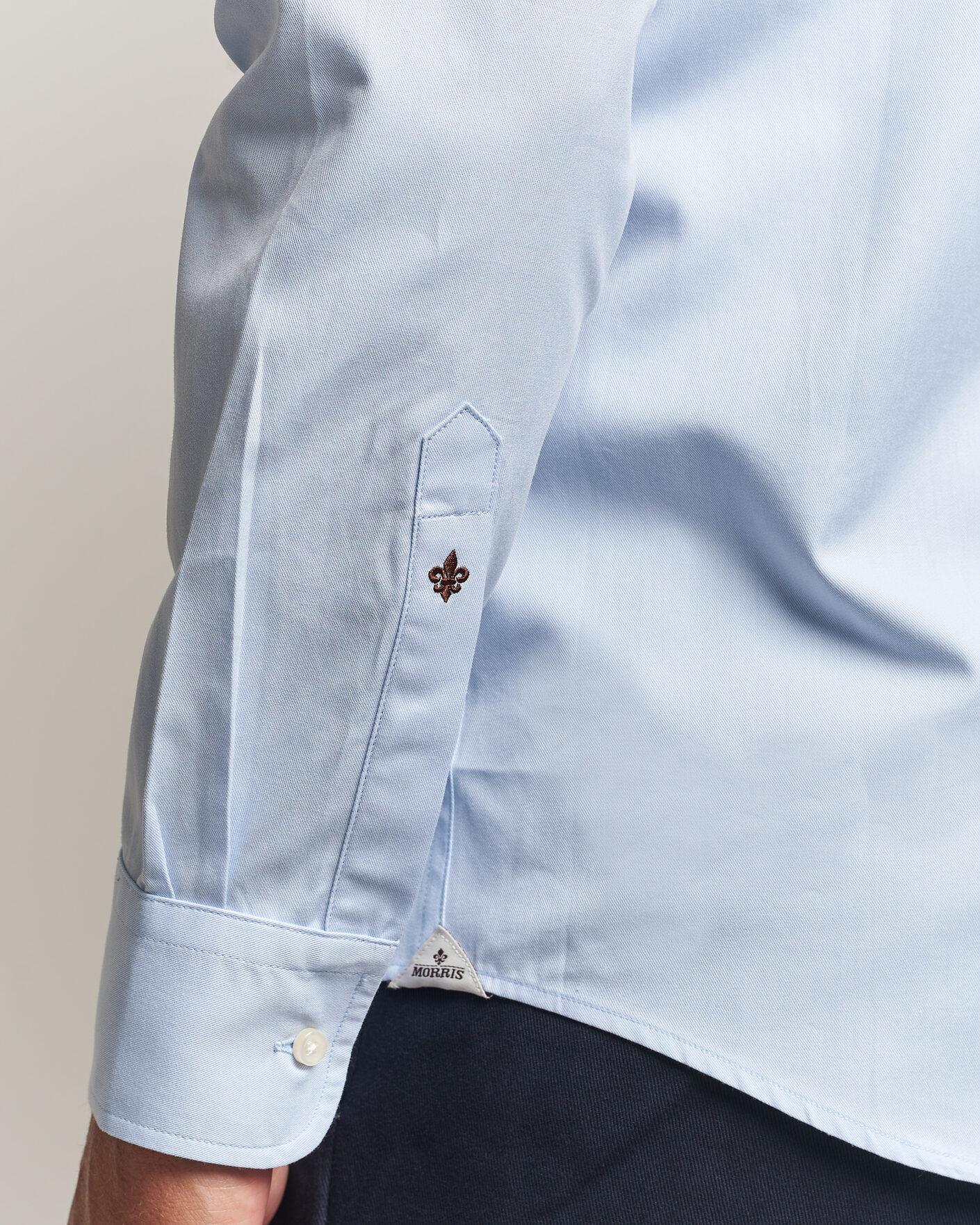 Heren | Overhemden | Morris | Twill Shirt Light Blue