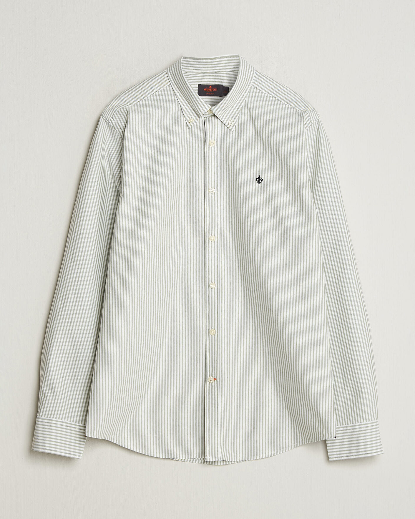 Homme | Chemises | Morris | Douglas Oxford Stripe Shirt Olive