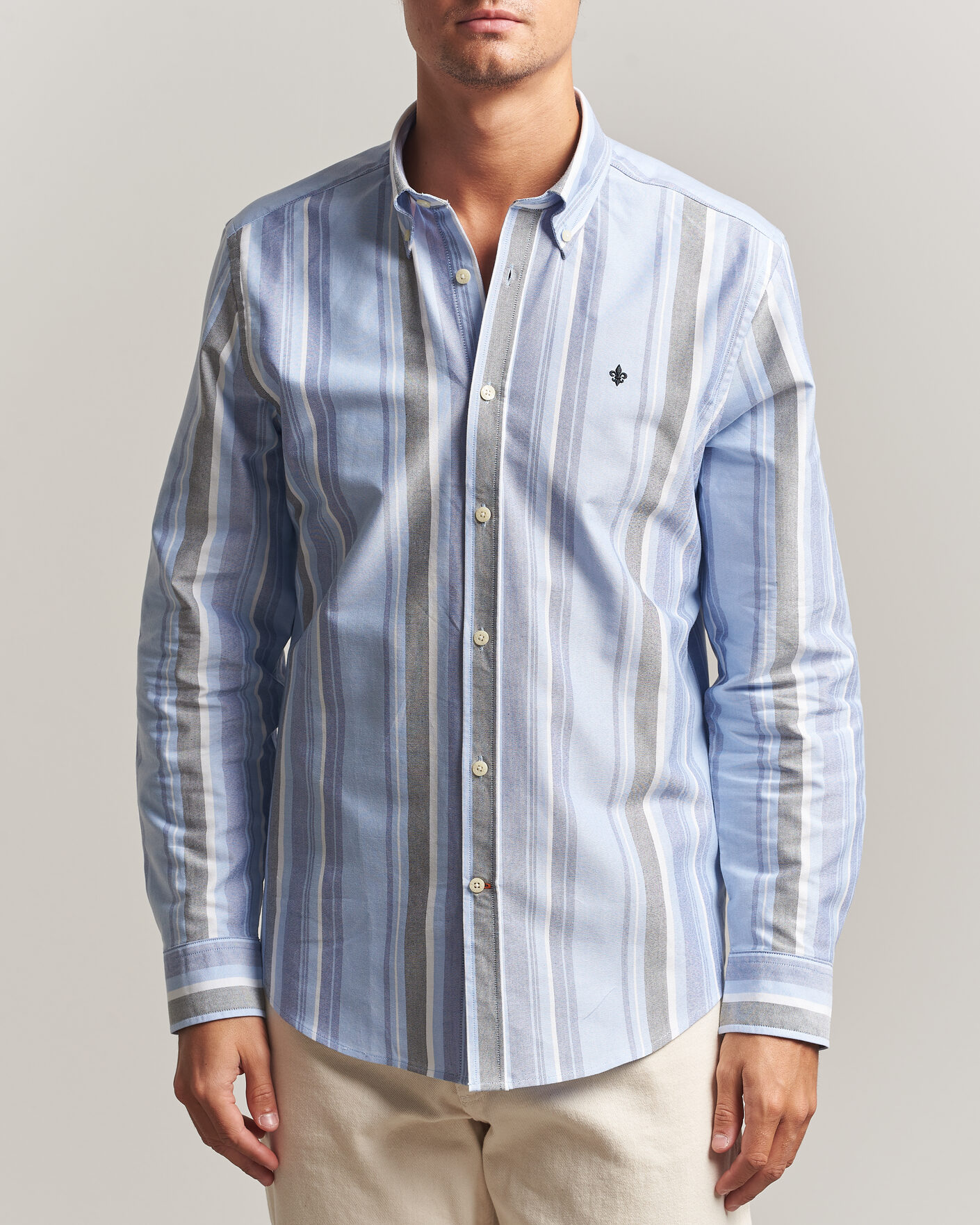 Homme | Chemises | Morris | Happy Oxford Shirt Blue