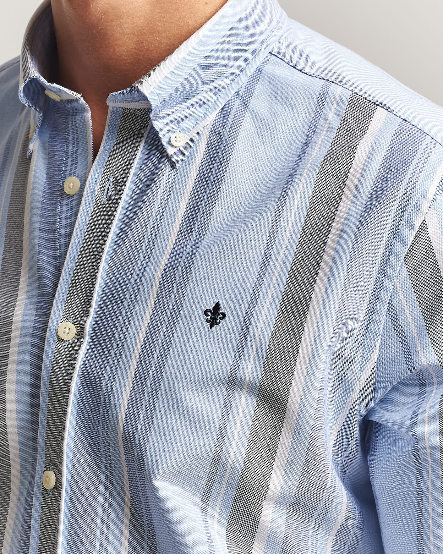 Homme | Chemises | Morris | Happy Oxford Shirt Blue