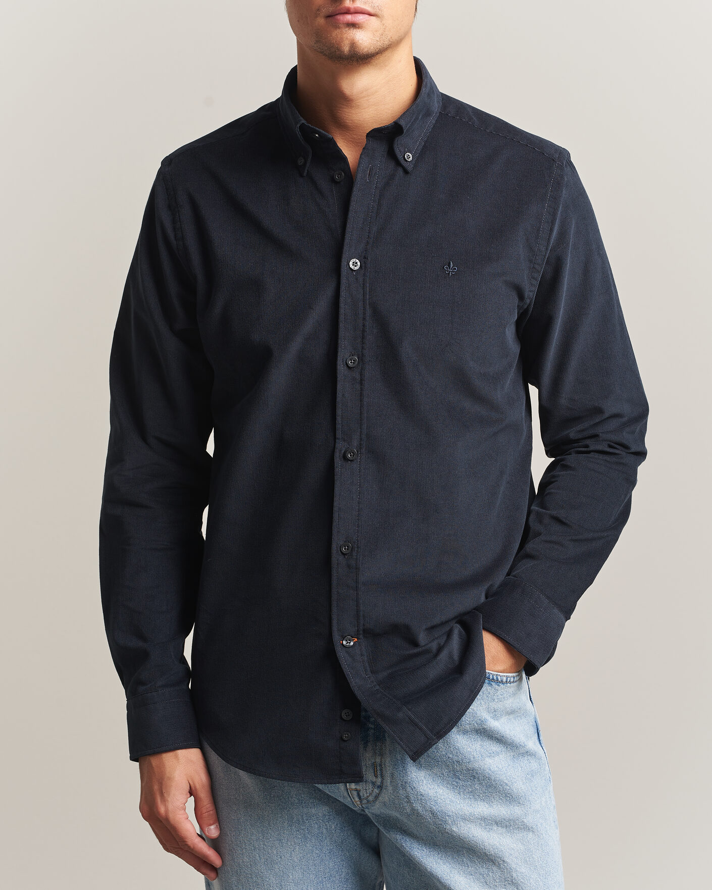 Homme | Chemises | Morris | Douglas Cord Shirt Blue