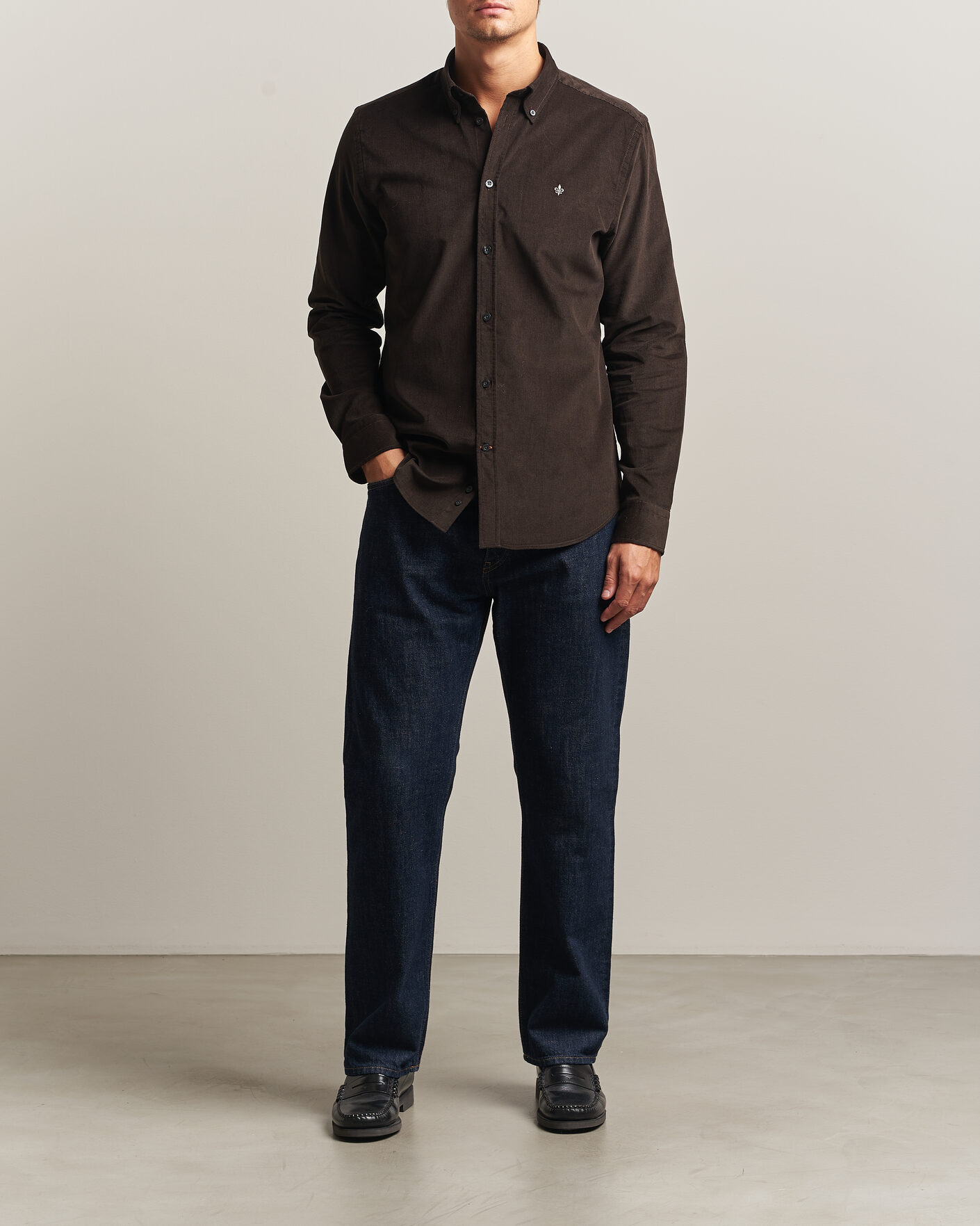 Homme | Chemises | Morris | Douglas Cord Shirt Brown