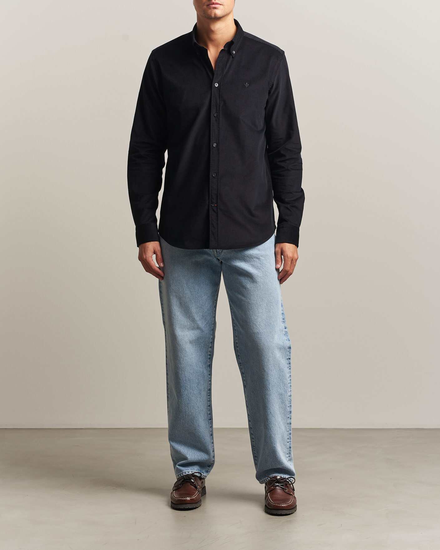 Homme | Chemises | Morris | Douglas Cord Shirt Grey