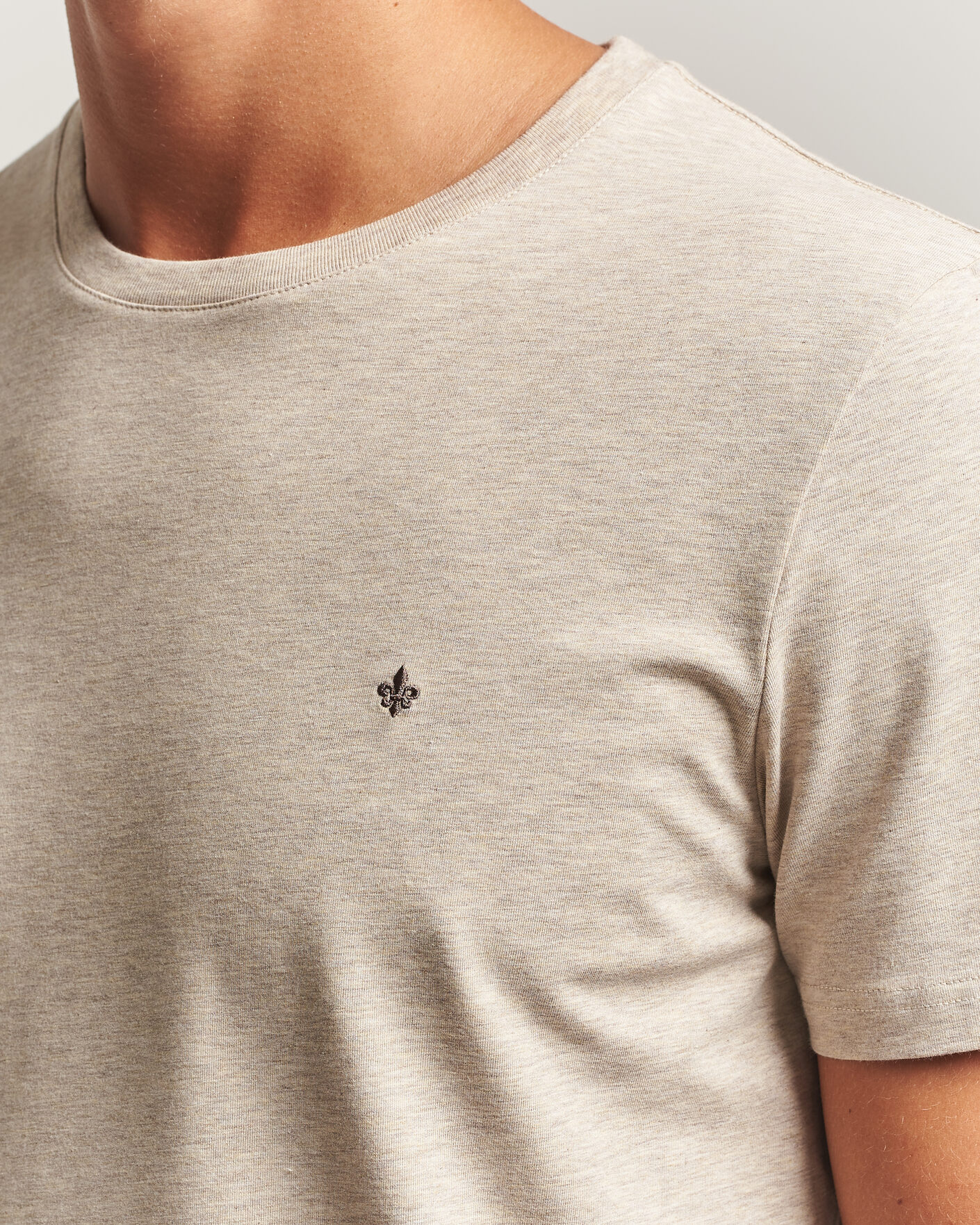 Heren | T-shirts | Morris | James Crew Neck T-Shirt Khaki