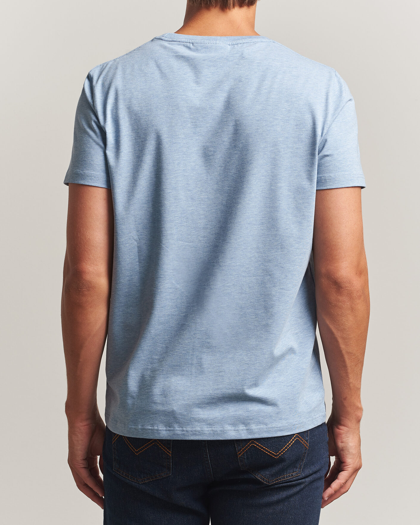 Homme | T-shirts | Morris | James Crew Neck T-Shirt Blue