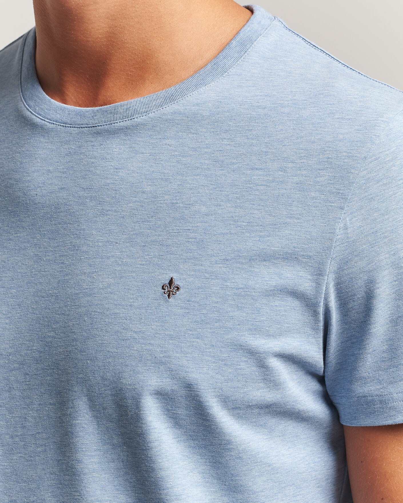 Homme | T-shirts | Morris | James Crew Neck T-Shirt Blue