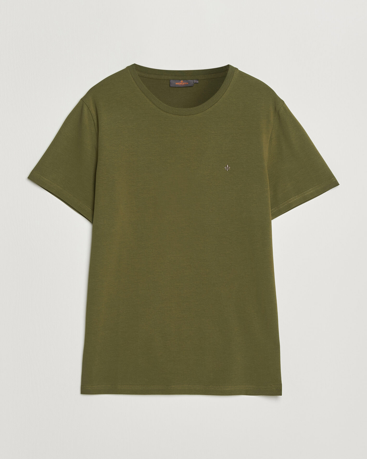Heren | T-shirts | Morris | James Crew Neck T-Shirt Olive