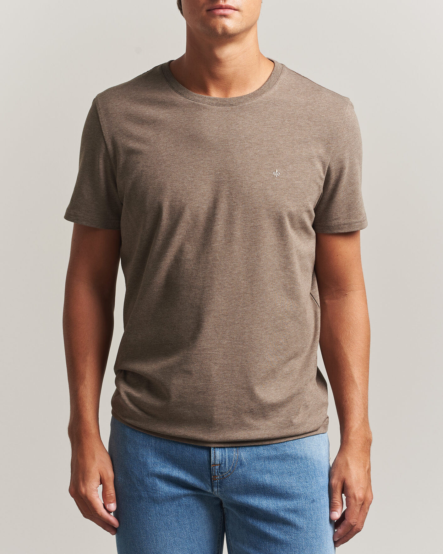 Homme | T-shirts | Morris | James Crew Neck T-Shirt Brown