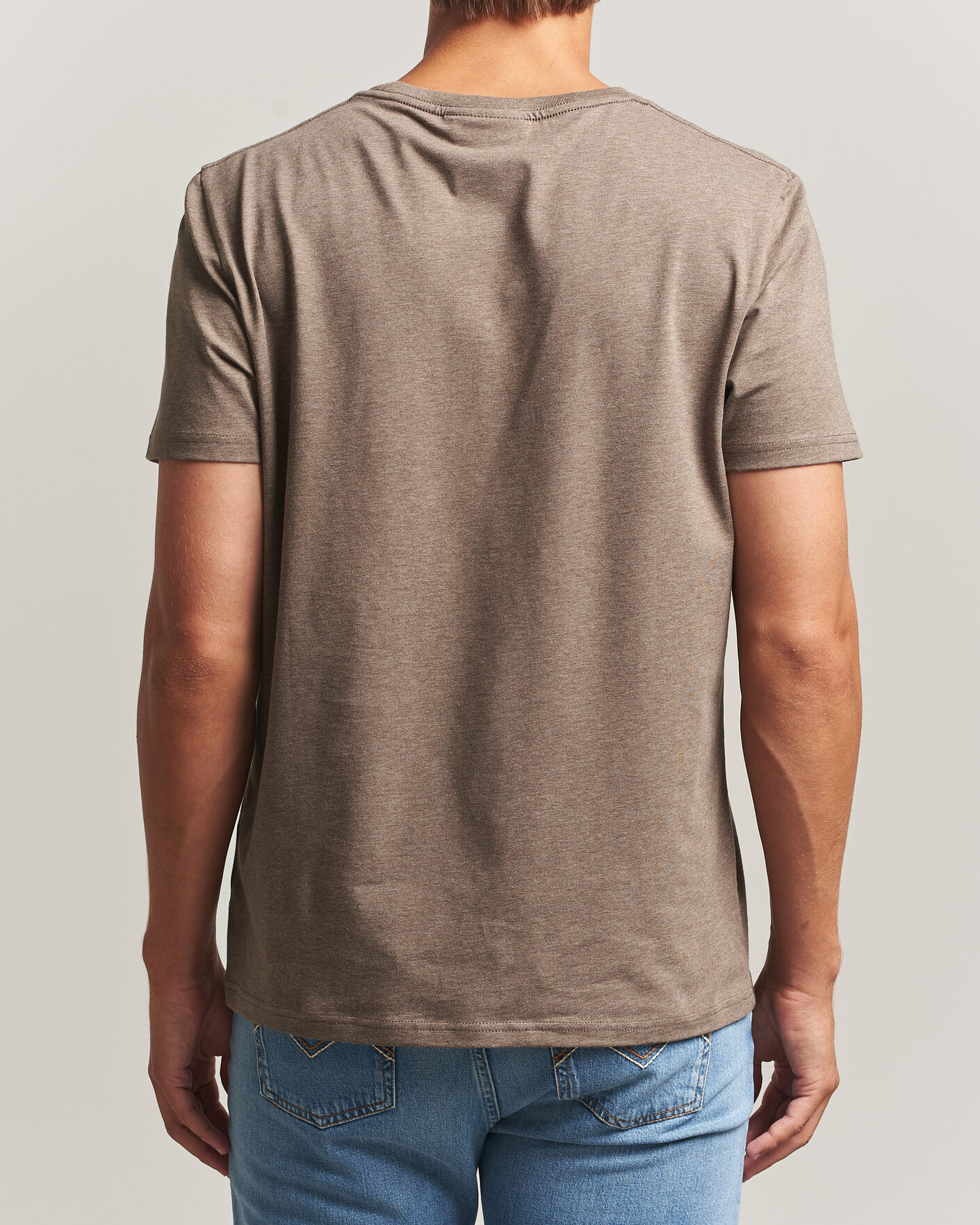 Homme | T-shirts | Morris | James Crew Neck T-Shirt Brown