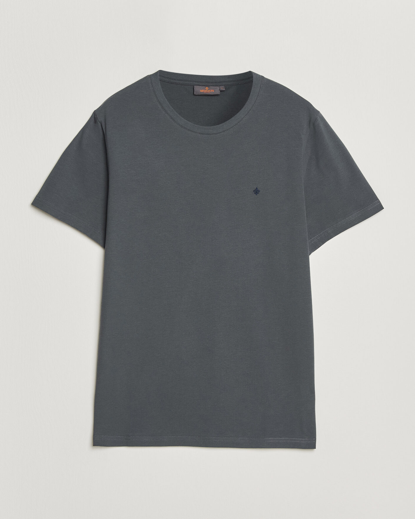 Heren | T-shirts | Morris | James Crew Neck T-Shirt Grey