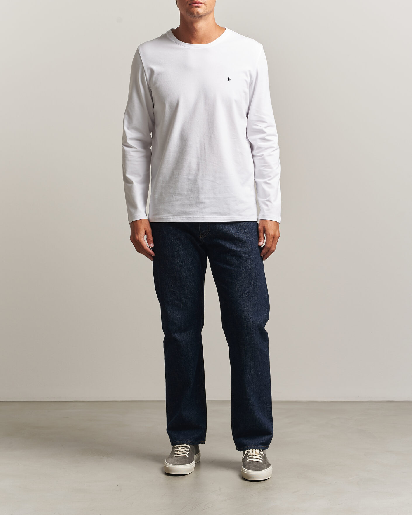 Heren | T-shirts | Morris | James Long Sleeve T-Shirt White