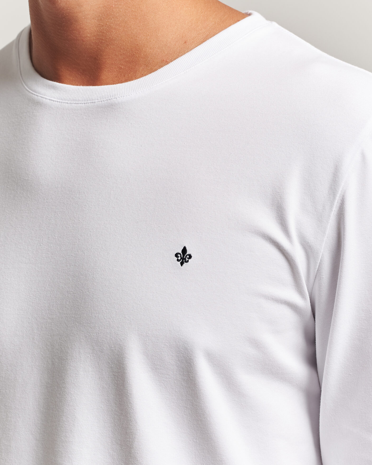 Heren | T-shirts | Morris | James Long Sleeve T-Shirt White