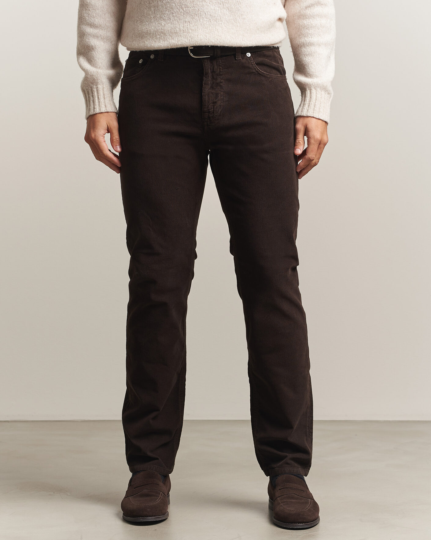 Homme | Pantalons | Morris | James Cord 5-Pocket Pants Brown