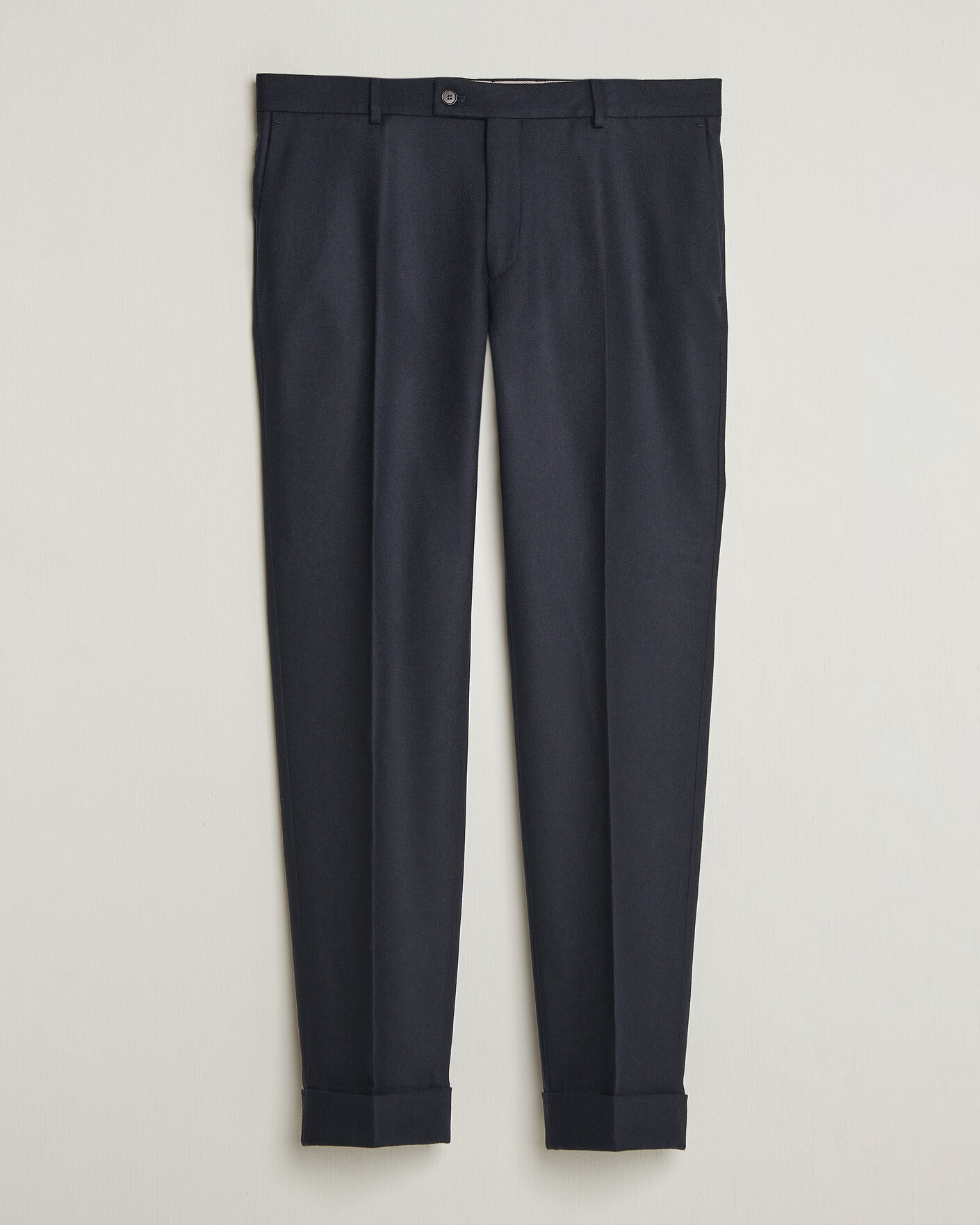Heren | Broeken | Morris | Flannel Suit Trousers Navy