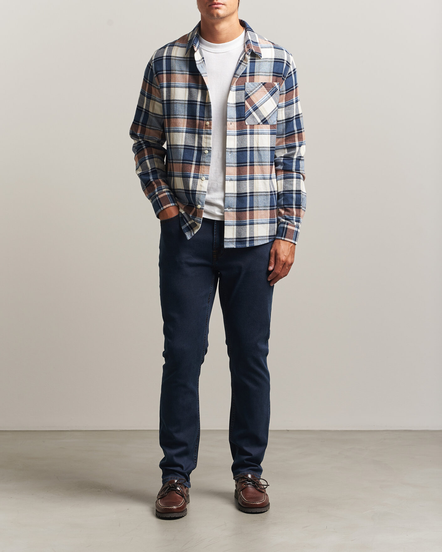 Heren | Jeans | Morris | Steve Satin Jeans Rinse Wash
