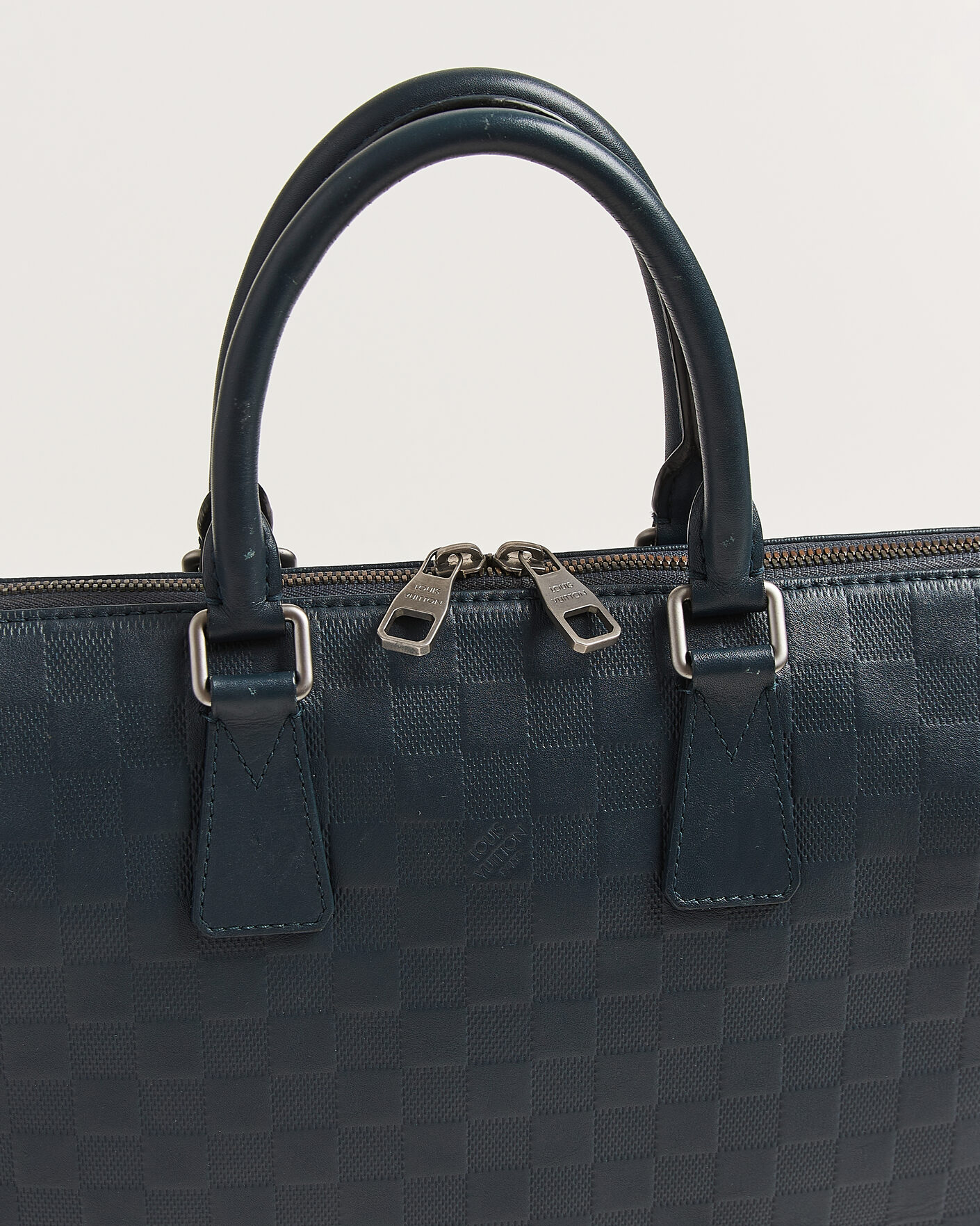 Heren | Pre-Owned & Vintage Bags | Louis Vuitton Pre-Owned | Porte Documents Bag Damier Infini Onyx