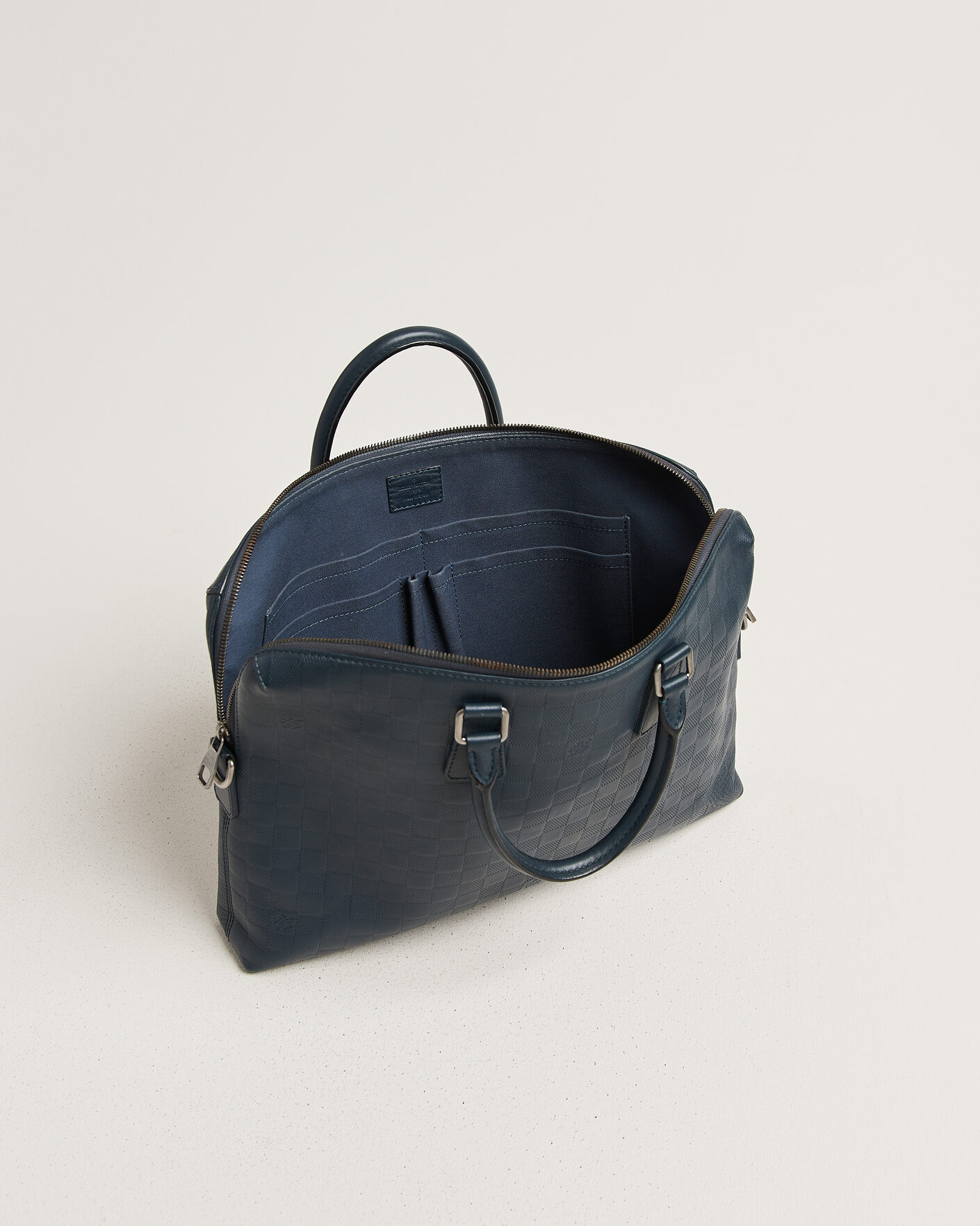 Heren | Pre-Owned & Vintage Bags | Louis Vuitton Pre-Owned | Porte Documents Bag Damier Infini Onyx