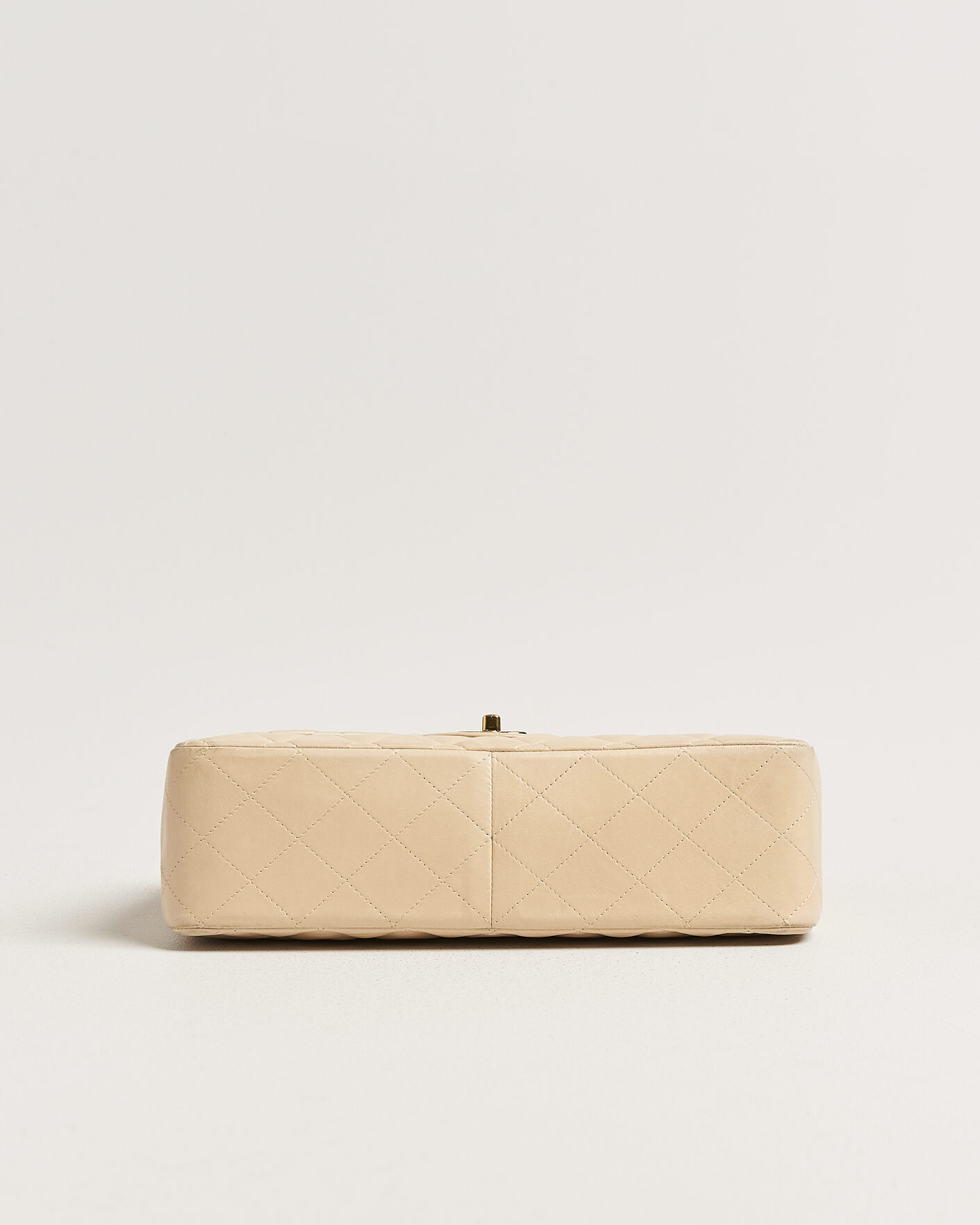 Heren | Pre-Owned & Vintage Bags | Chanel Pre-Owned | Classic Jumbo Single Flap Bag Lambskin Beige