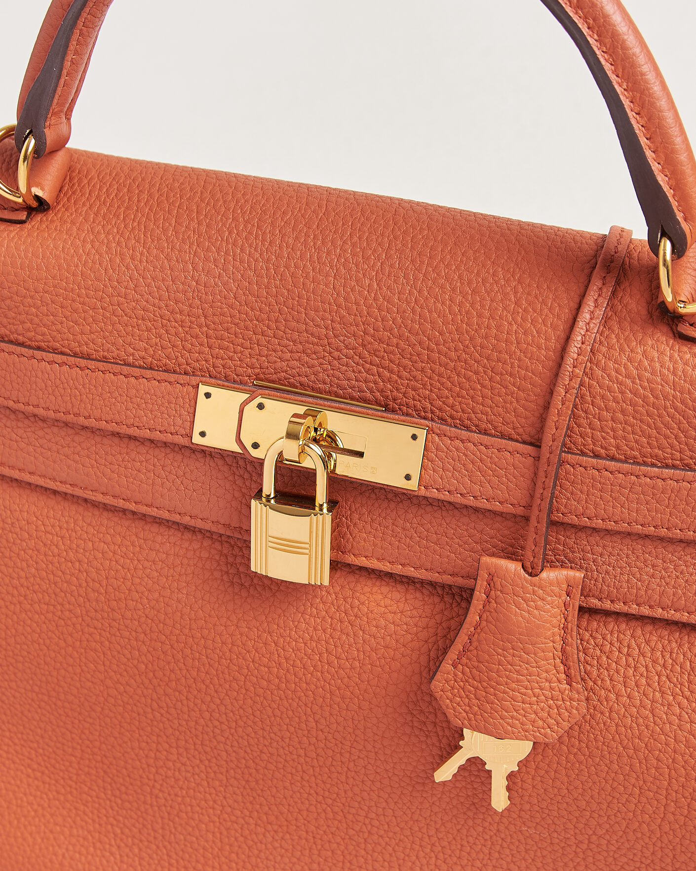 Heren | Pre-Owned & Vintage Bags | Hermès Pre-Owned | Kelly 32 Togo Leather Orange