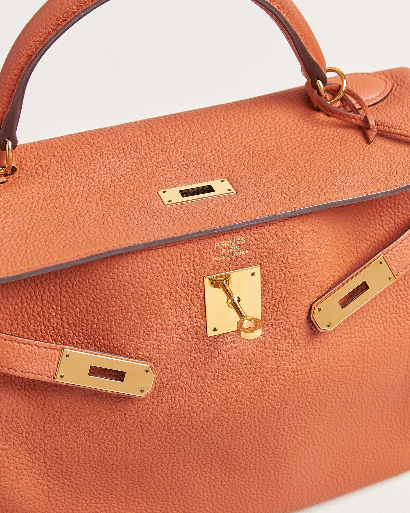 Heren | Pre-Owned & Vintage Bags | Hermès Pre-Owned | Kelly 32 Togo Leather Orange