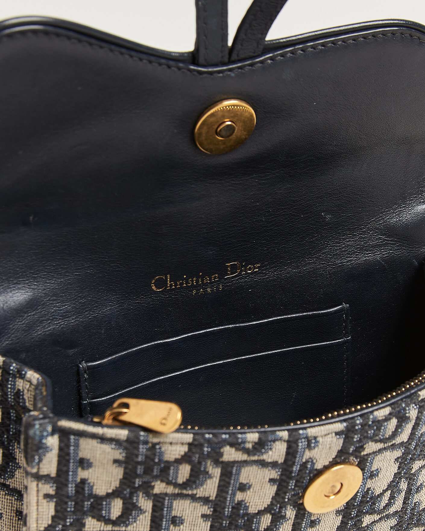 Homme | Pre-Owned & Vintage Bags | Dior Pre-Owned | Saddle Rectangular Belt Bag Blue