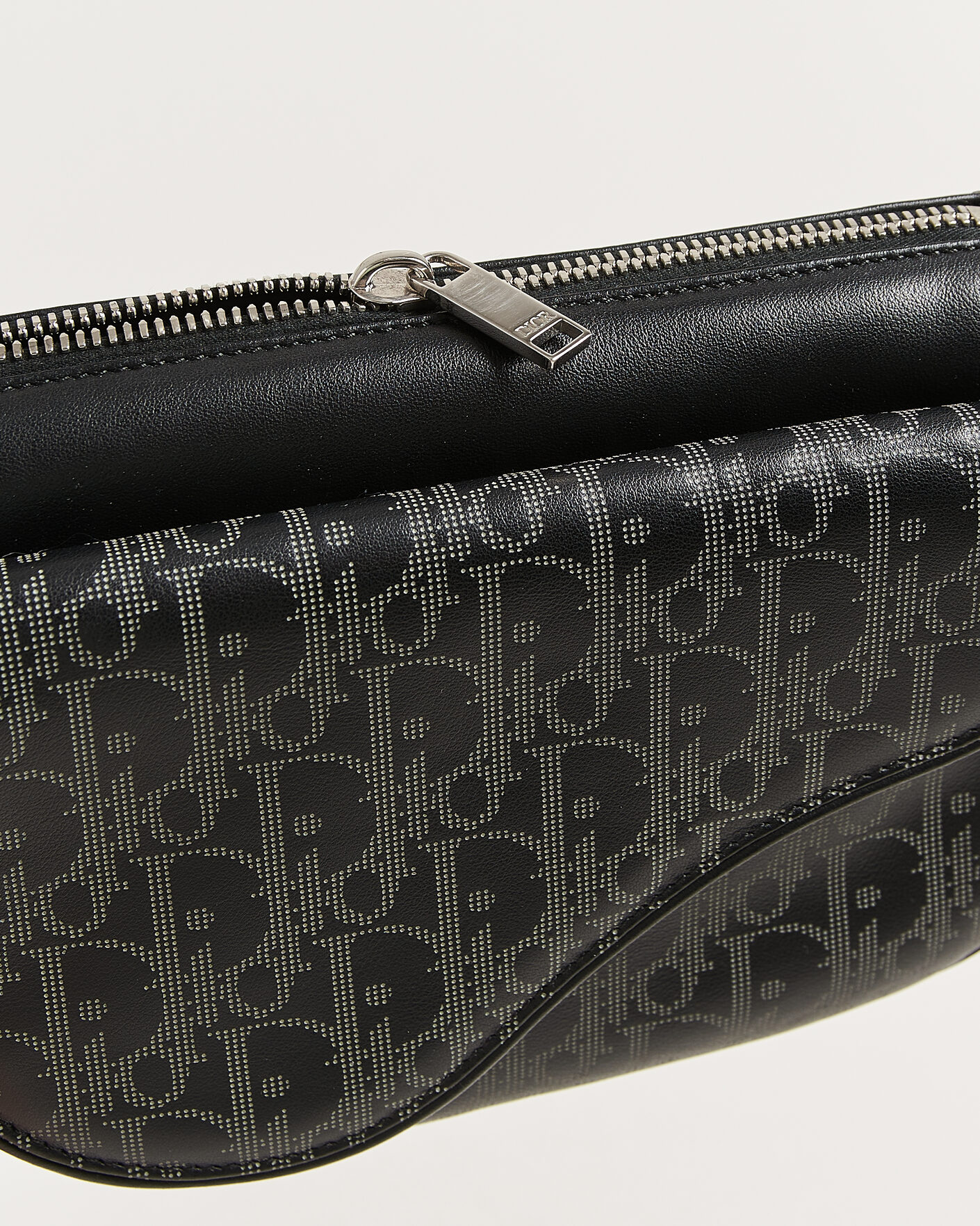 Homme | Pre-Owned & Vintage Bags | Dior Pre-Owned | Saddle Bag Oblique Leather Black