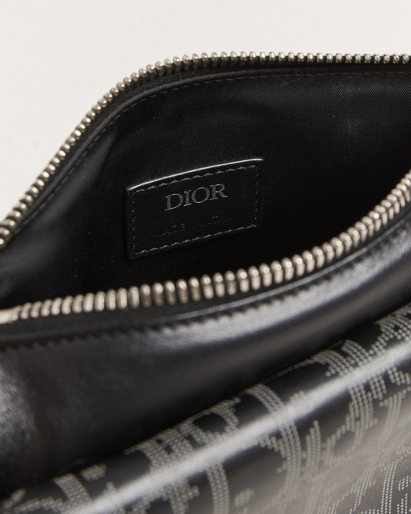 Homme | Pre-Owned & Vintage Bags | Dior Pre-Owned | Saddle Bag Oblique Leather Black