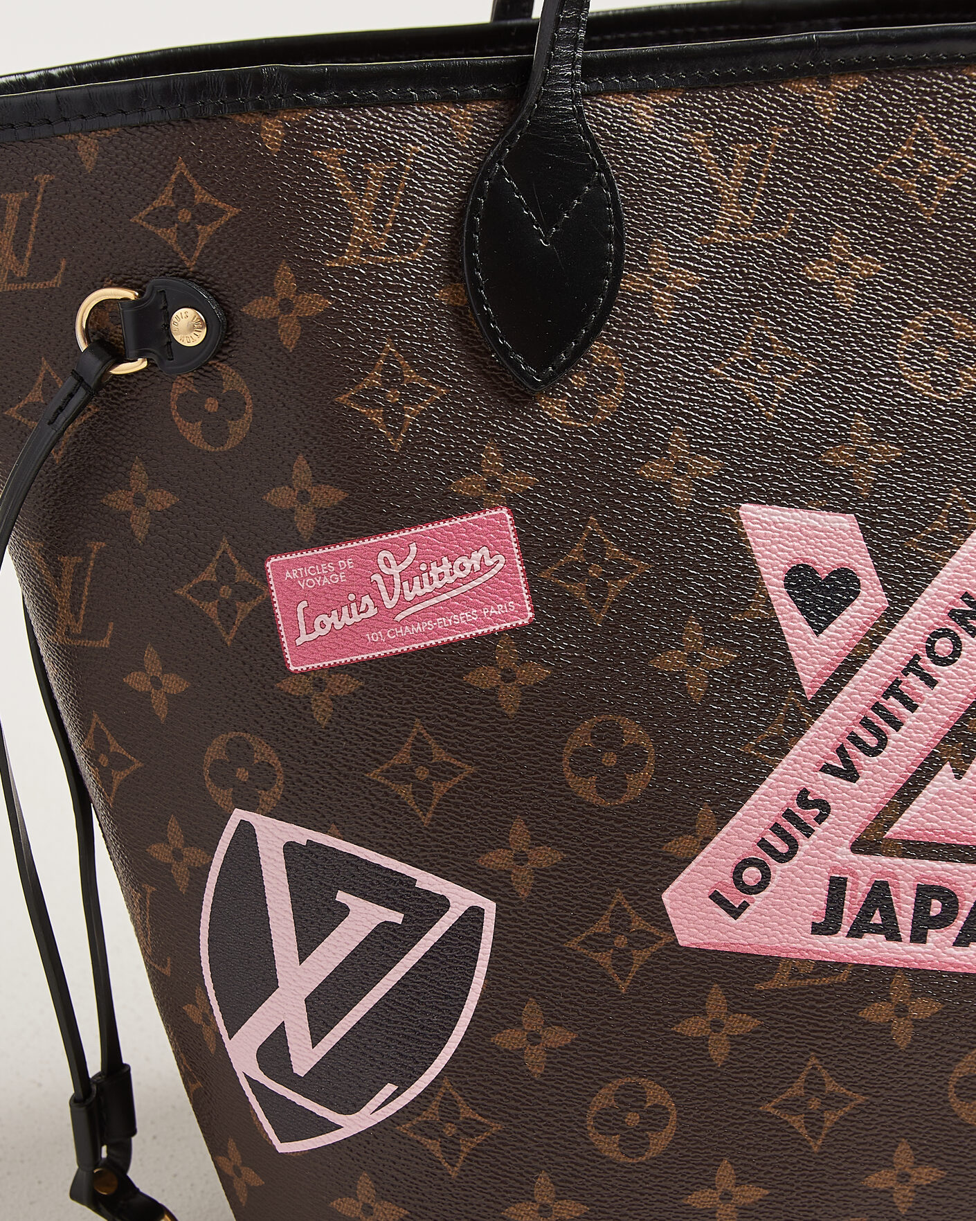Heren | Pre-Owned & Vintage Bags | Louis Vuitton Pre-Owned | Neverfull MM World Tour Japan Monogram